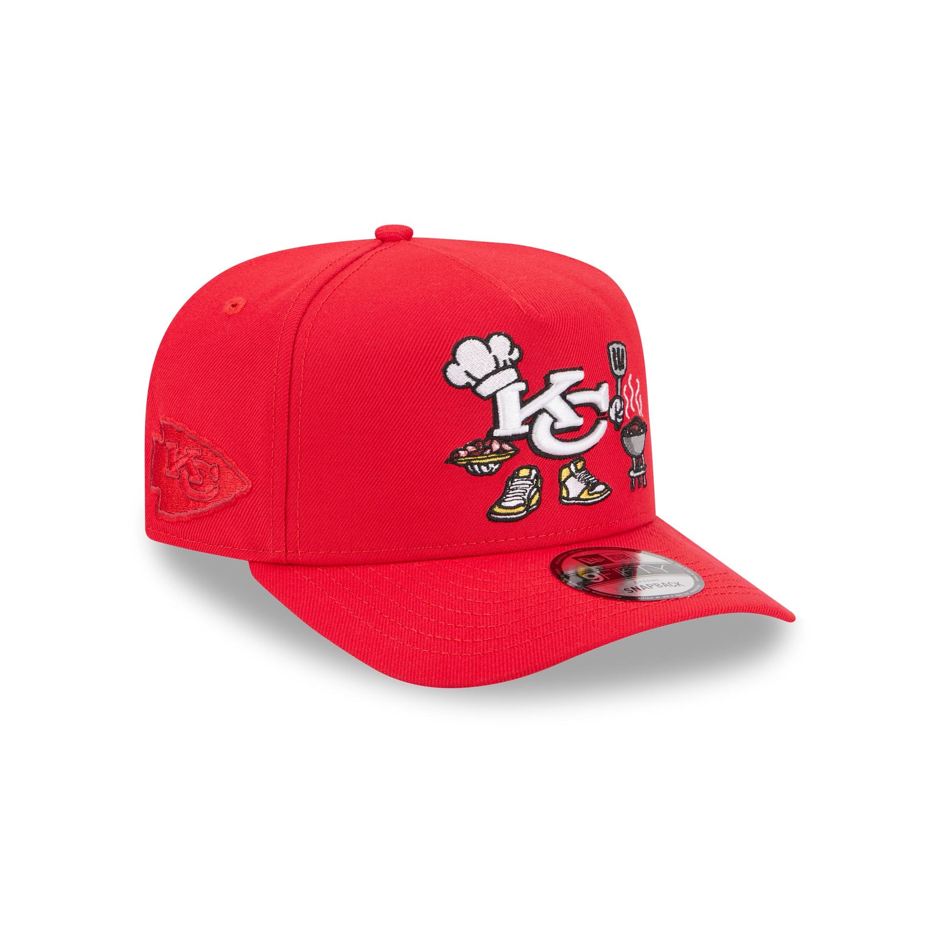 Kansas City Chiefs Cartoon 9FIFTY A-Frame Snapback Hat - Nextgenmallstore