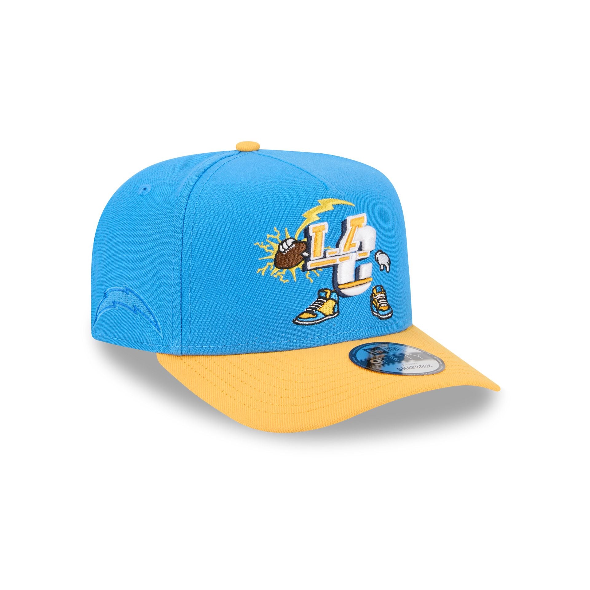 Los Angeles Chargers Cartoon 9FIFTY A-Frame Snapback Hat - Nextgenmallstore