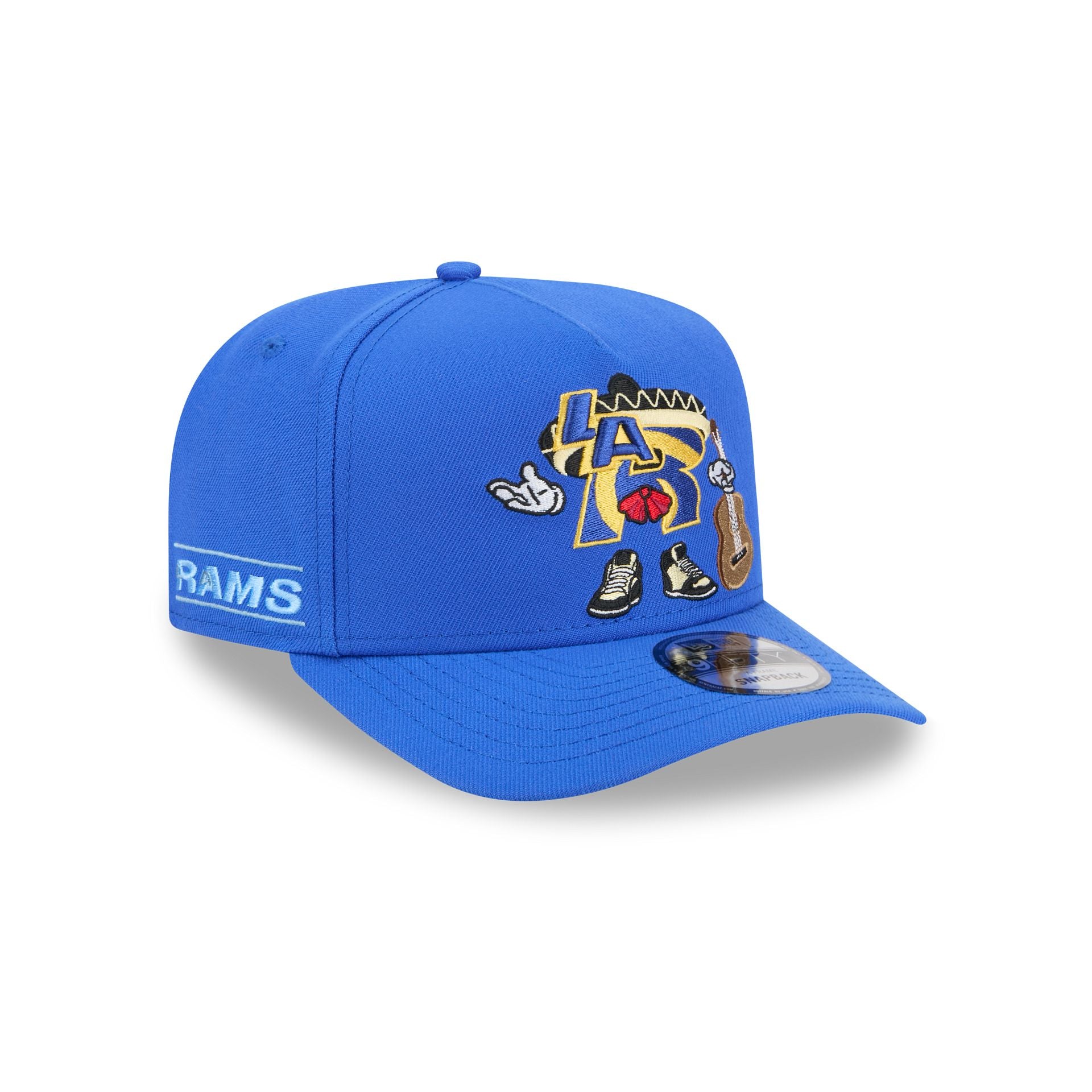 Los Angeles Rams Cartoon 9FIFTY A-Frame Snapback Hat - Nextgenmallstore