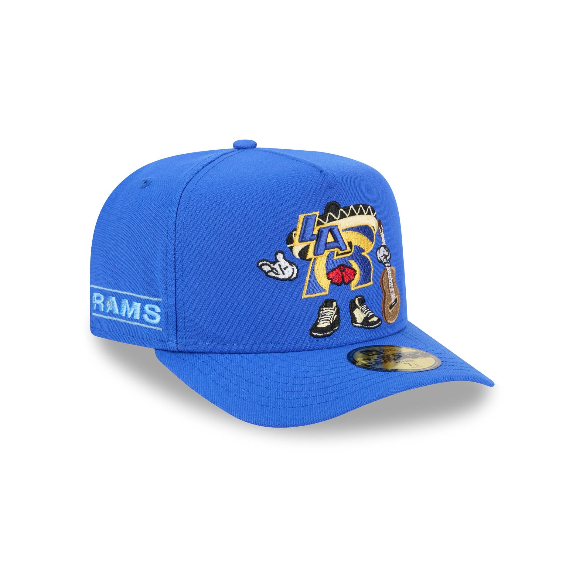 Los Angeles Rams Cartoon 59FIFTY A-Frame Fitted Hat - Nextgenmallstore