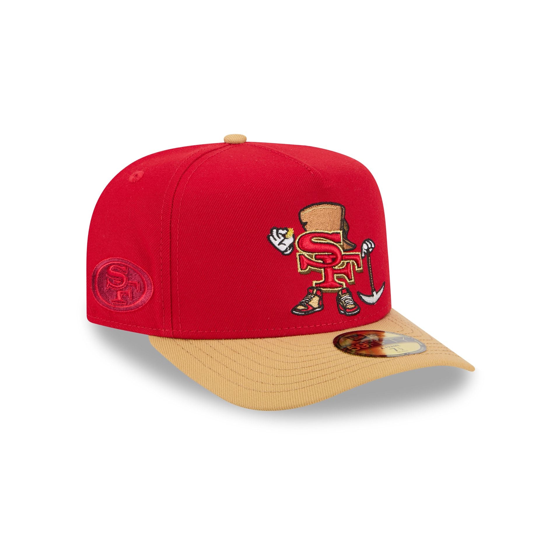 San Francisco 49ers Cartoon 59FIFTY A-Frame Fitted Hat - Nextgenmallstore