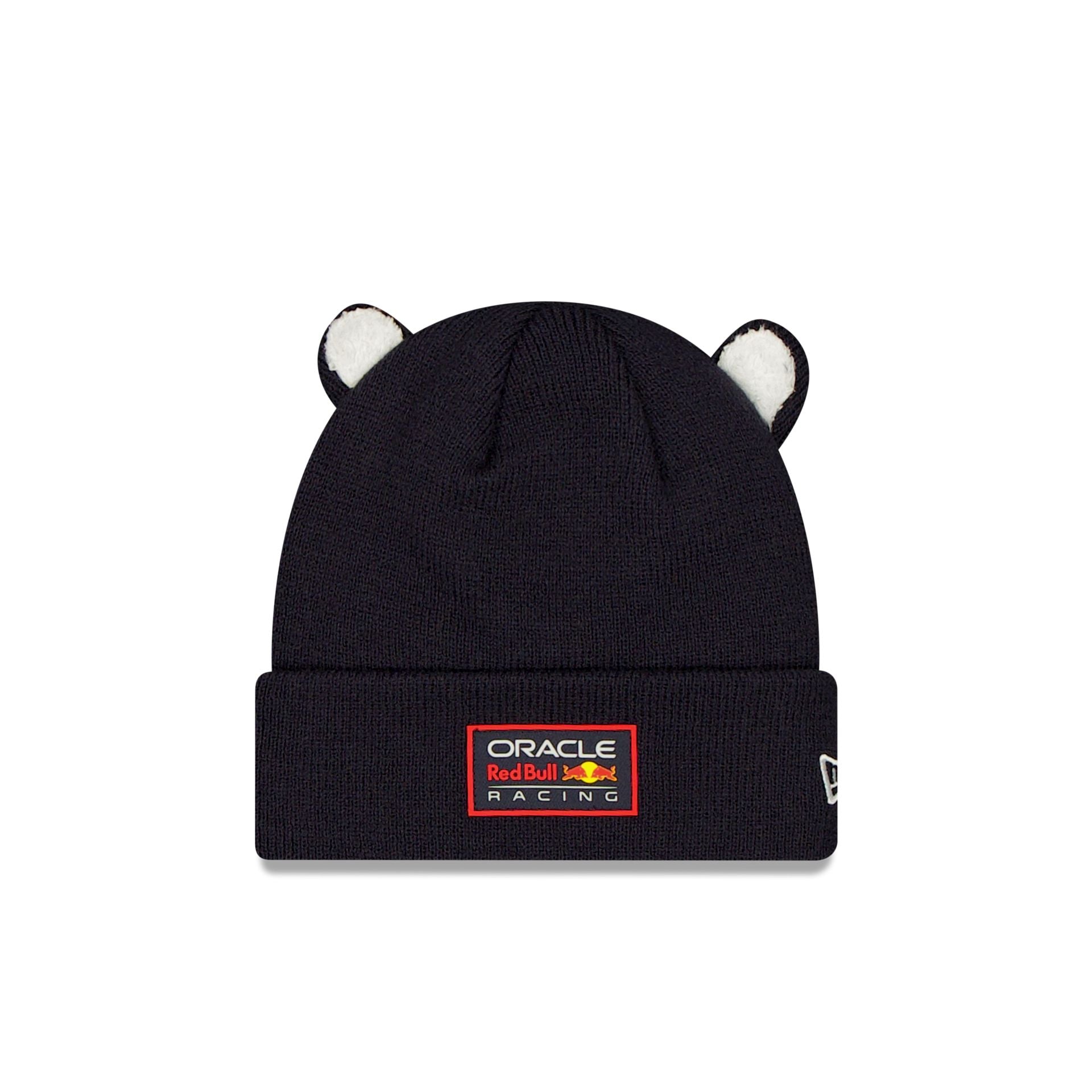 Oracle Red Bull Racing Kids Bear Ears Cuff Knit Hat - Nextgenmallstore