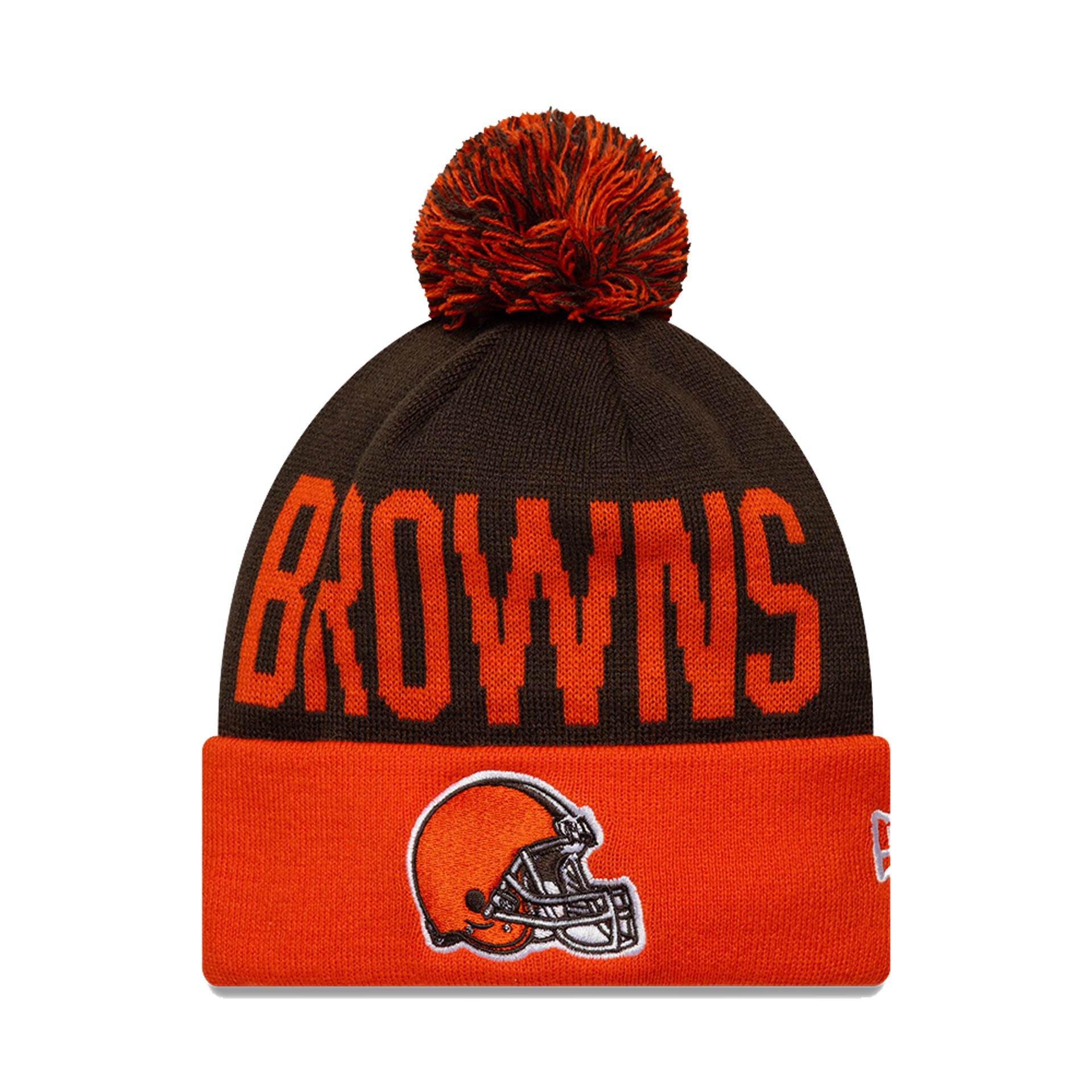 Cleveland Browns London Game Team Pom Knit Hat - Nextgenmallstore