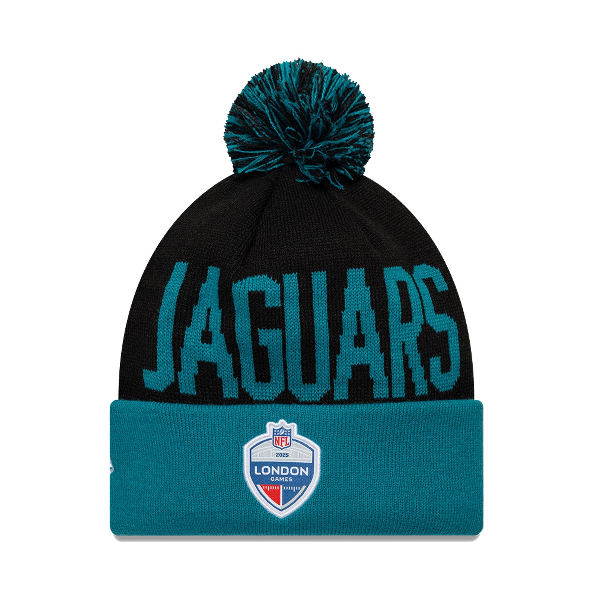 Jacksonville Jaguars London Game Team Pom Knit Hat