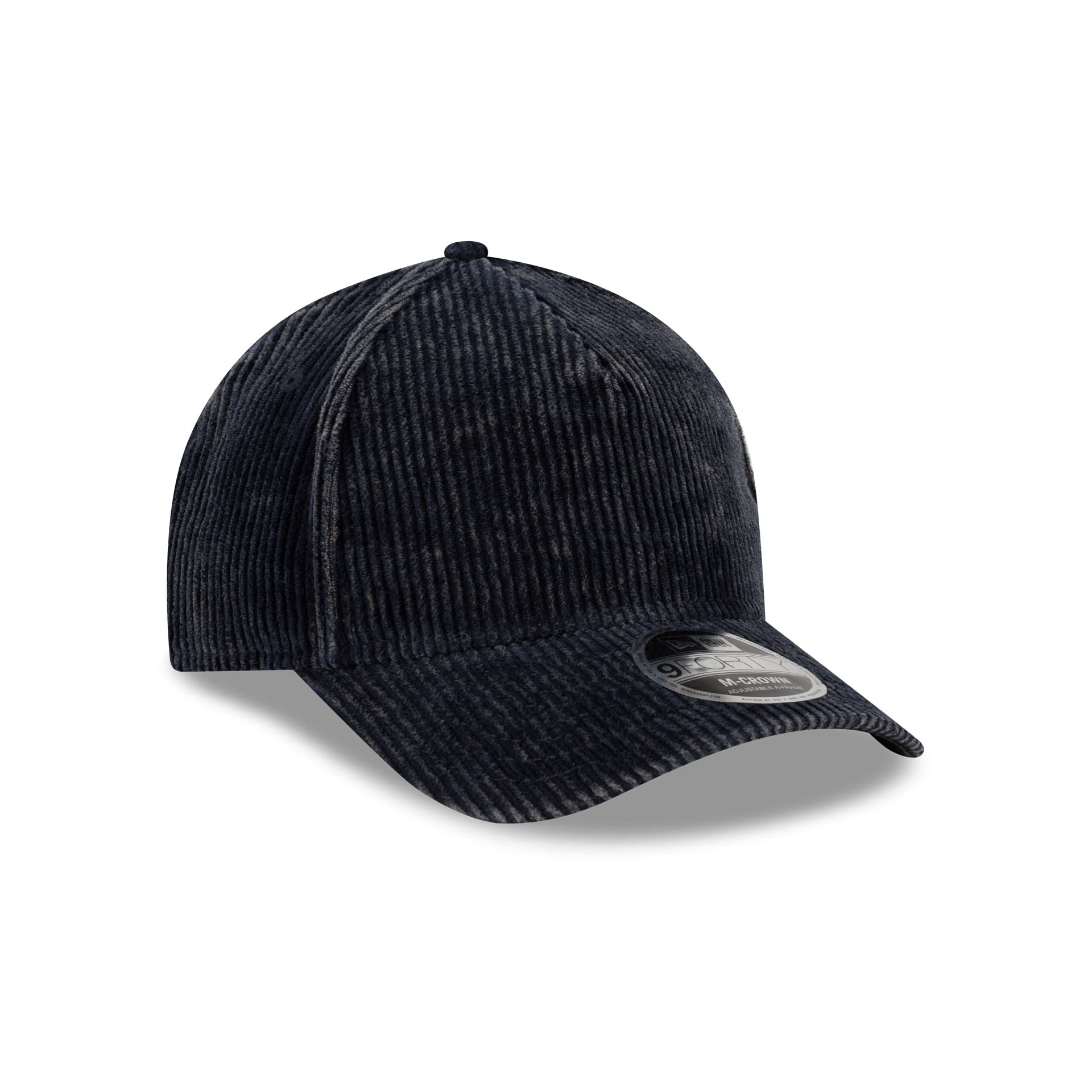 Nextgenmallstore Washed Corduroy Navy 9FORTY M-Crown A-Frame Snapback Hat