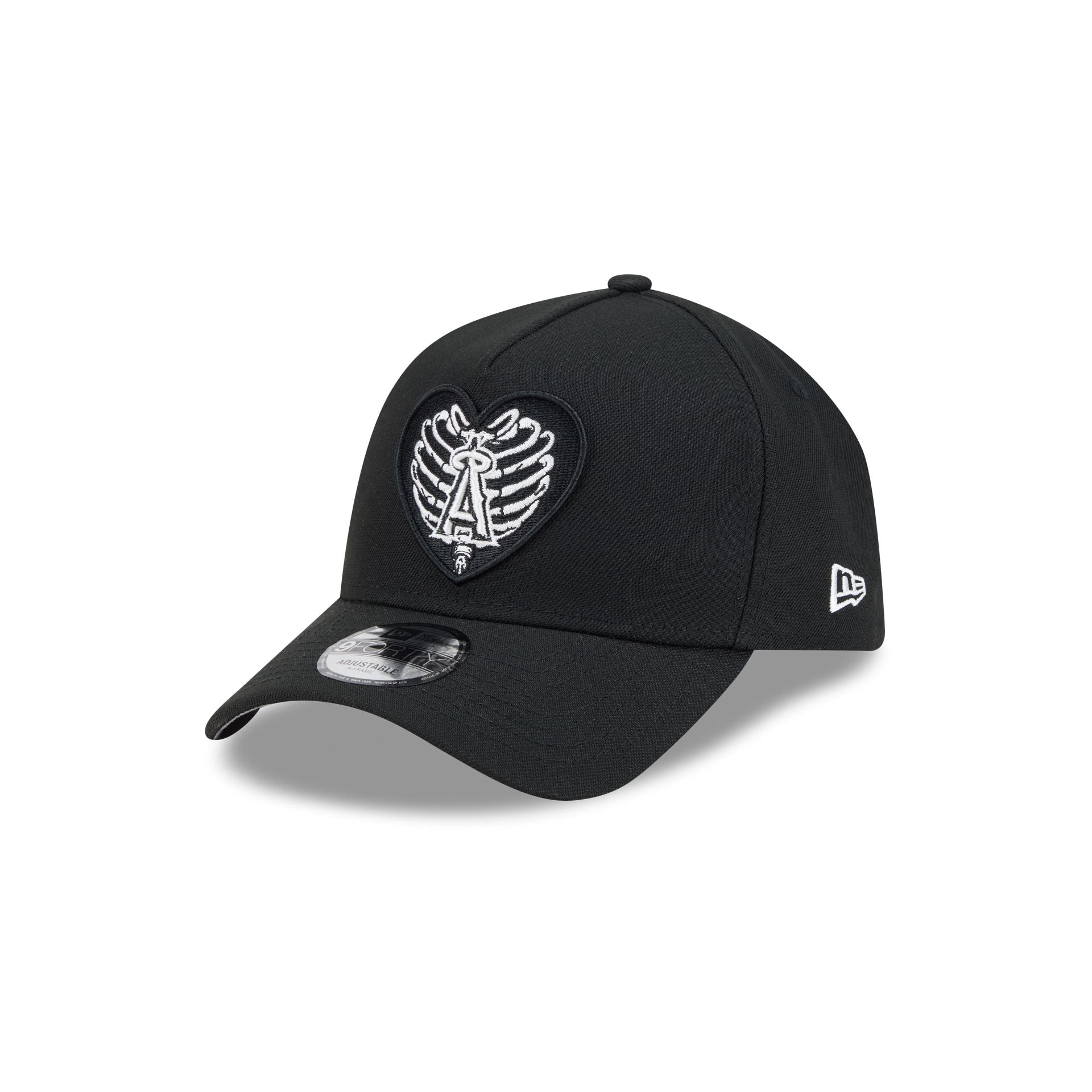 Los Angeles Angels Skeletal Heart 9FORTY A-Frame Snapback Hat - Nextgenmallstore