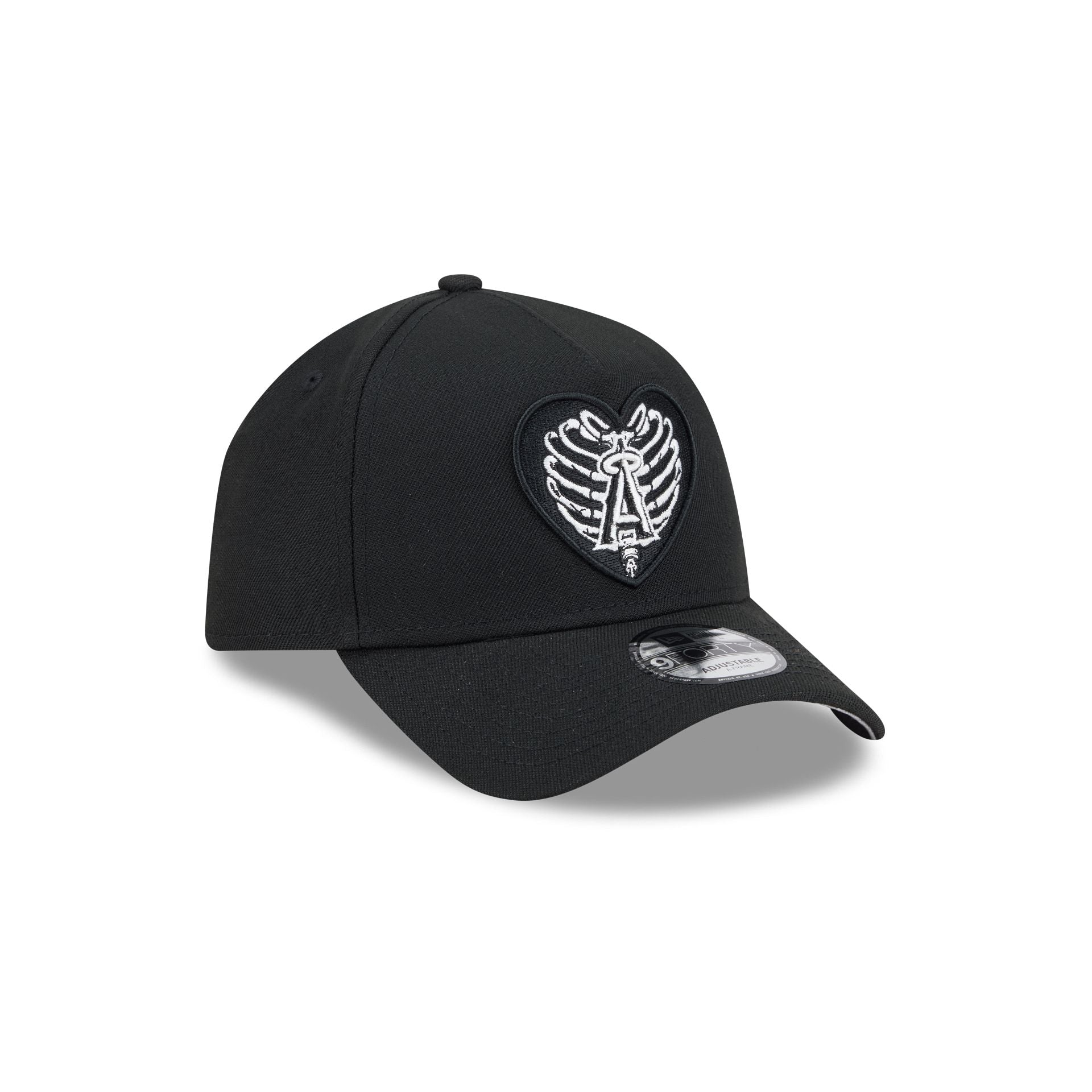 Los Angeles Angels Skeletal Heart 9FORTY A-Frame Snapback Hat