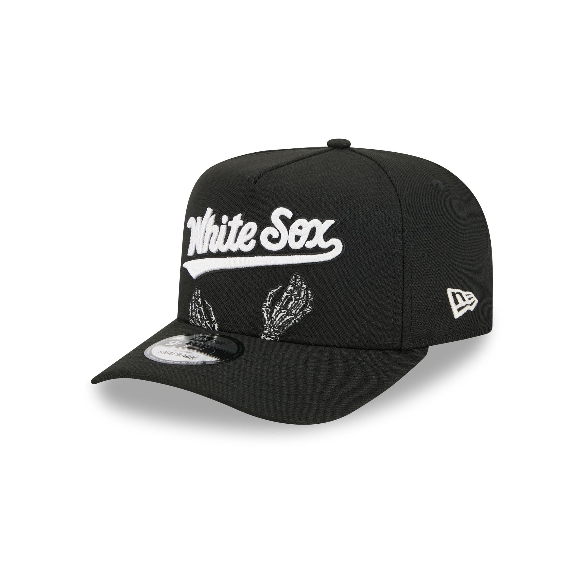 Chicago White Sox Skeletal Script 9FIFTY A-Frame Snapback Hat - Nextgenmallstore