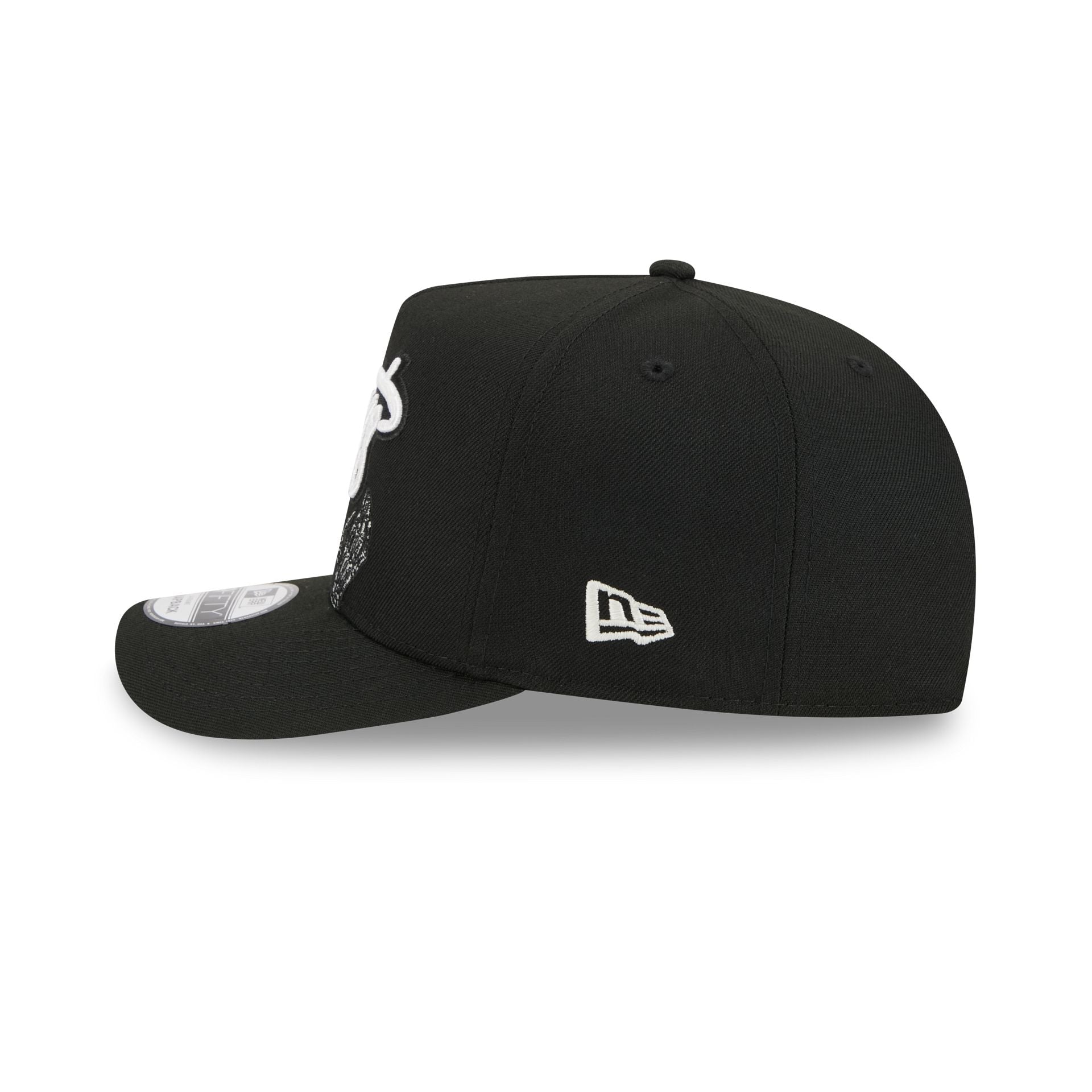 Brooklyn Nets Skeletal Script 9FIFTY A-Frame Snapback Hat