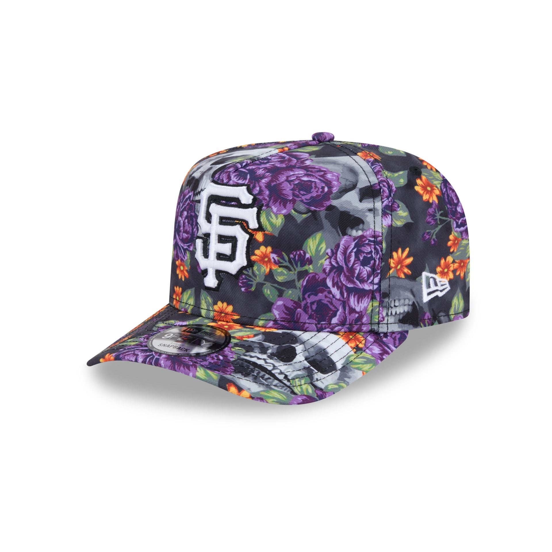 San Francisco Giants Day of the Dead Skull & Roses 9FIFTY A-Frame Snapback - Nextgenmallstore
