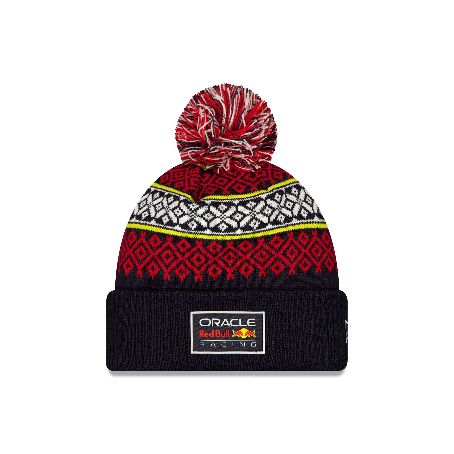 Oracle Red Bull Racing Holiday Pom Knit Hat - Nextgenmallstore