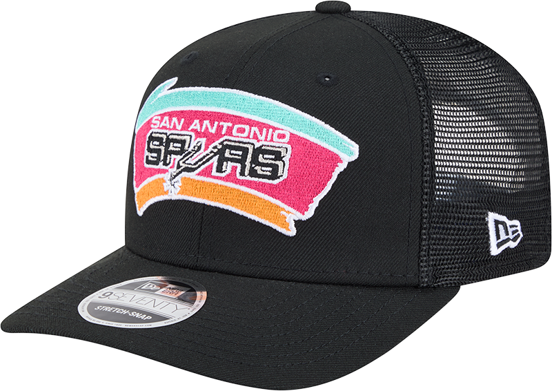 San Antonio Spurs 1989-2001 Hardwood Classics 9SEVENTY Trucker Hat