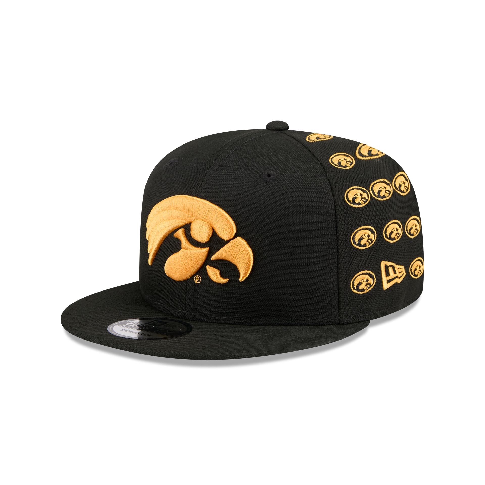 Iowa Hawkeyes Sticker Helmet 9FIFTY Snapback Hat - Nextgenmallstore