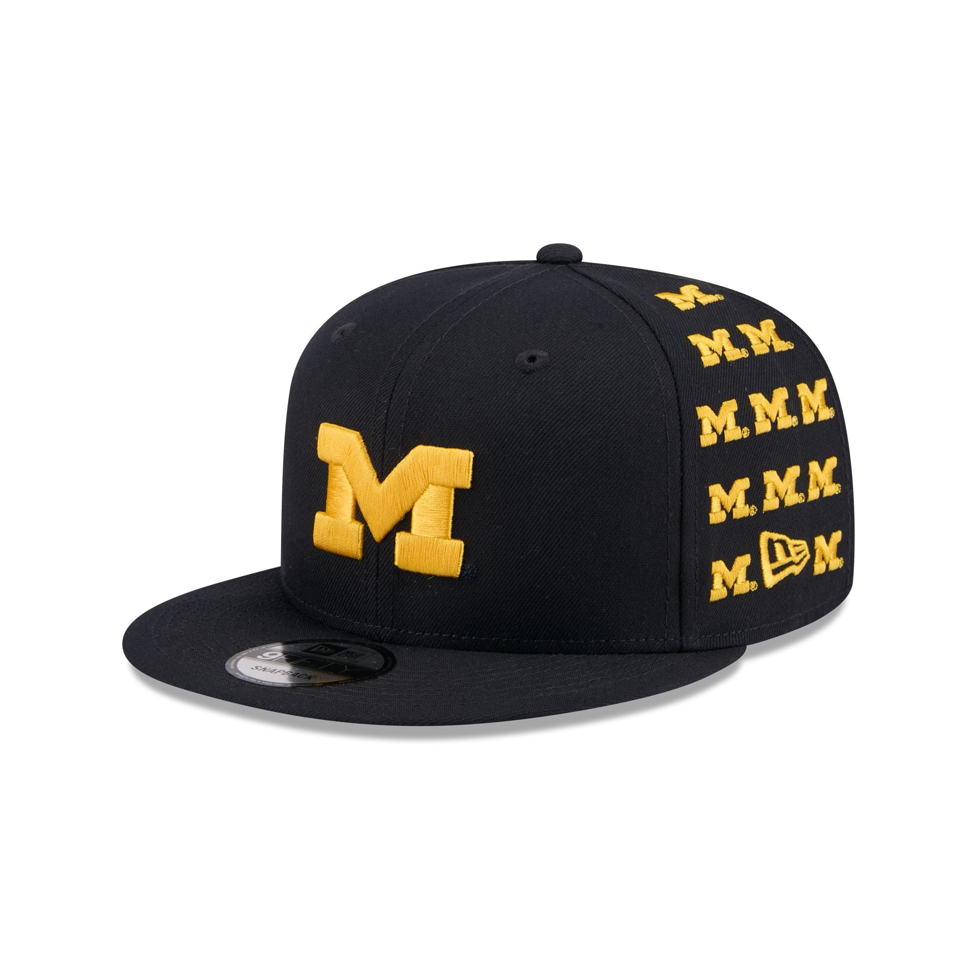 Michigan Wolverines Sticker Helmet 9FIFTY Snapback Hat - Nextgenmallstore