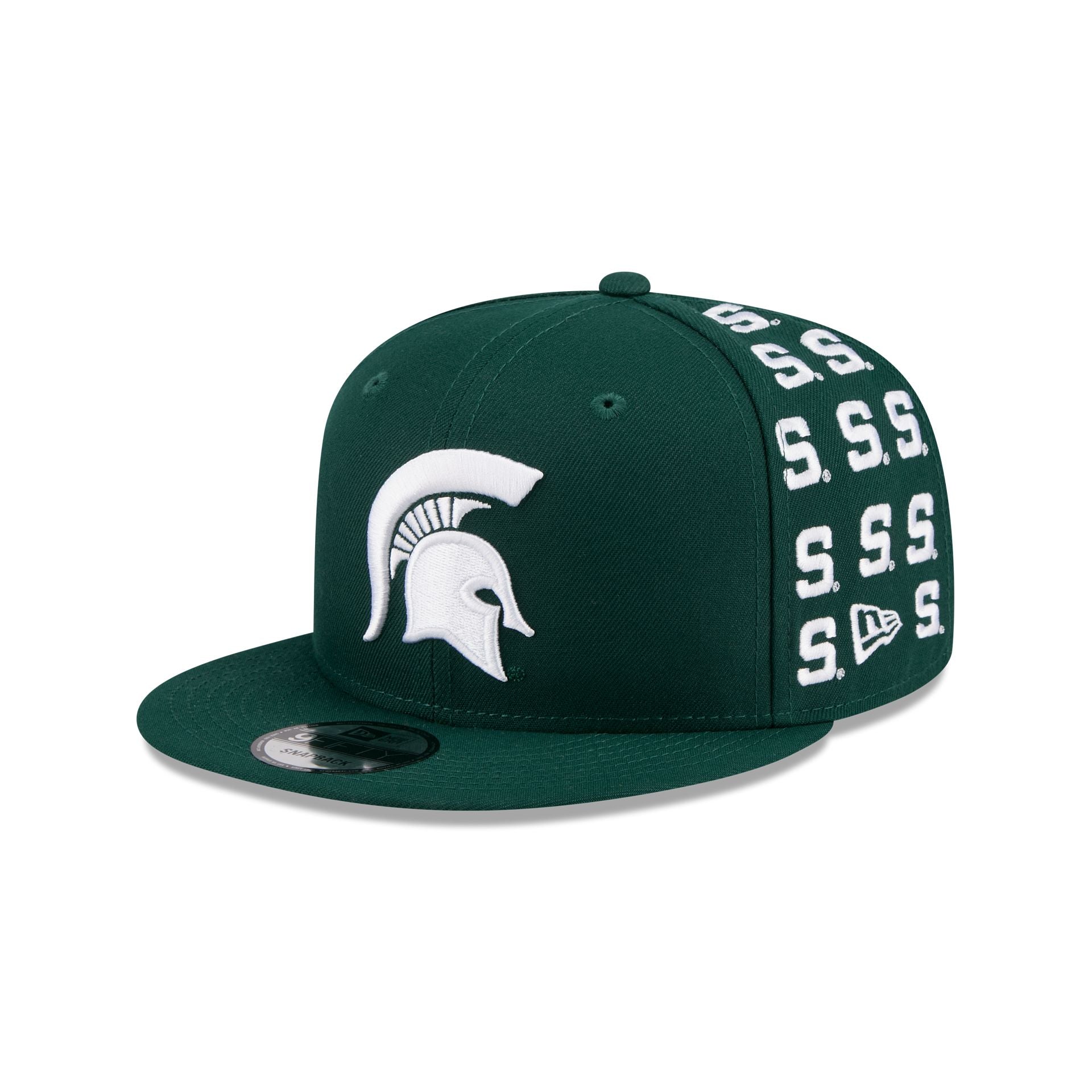 Michigan State Spartans Sticker Helmet 9FIFTY Snapback Hat - Nextgenmallstore