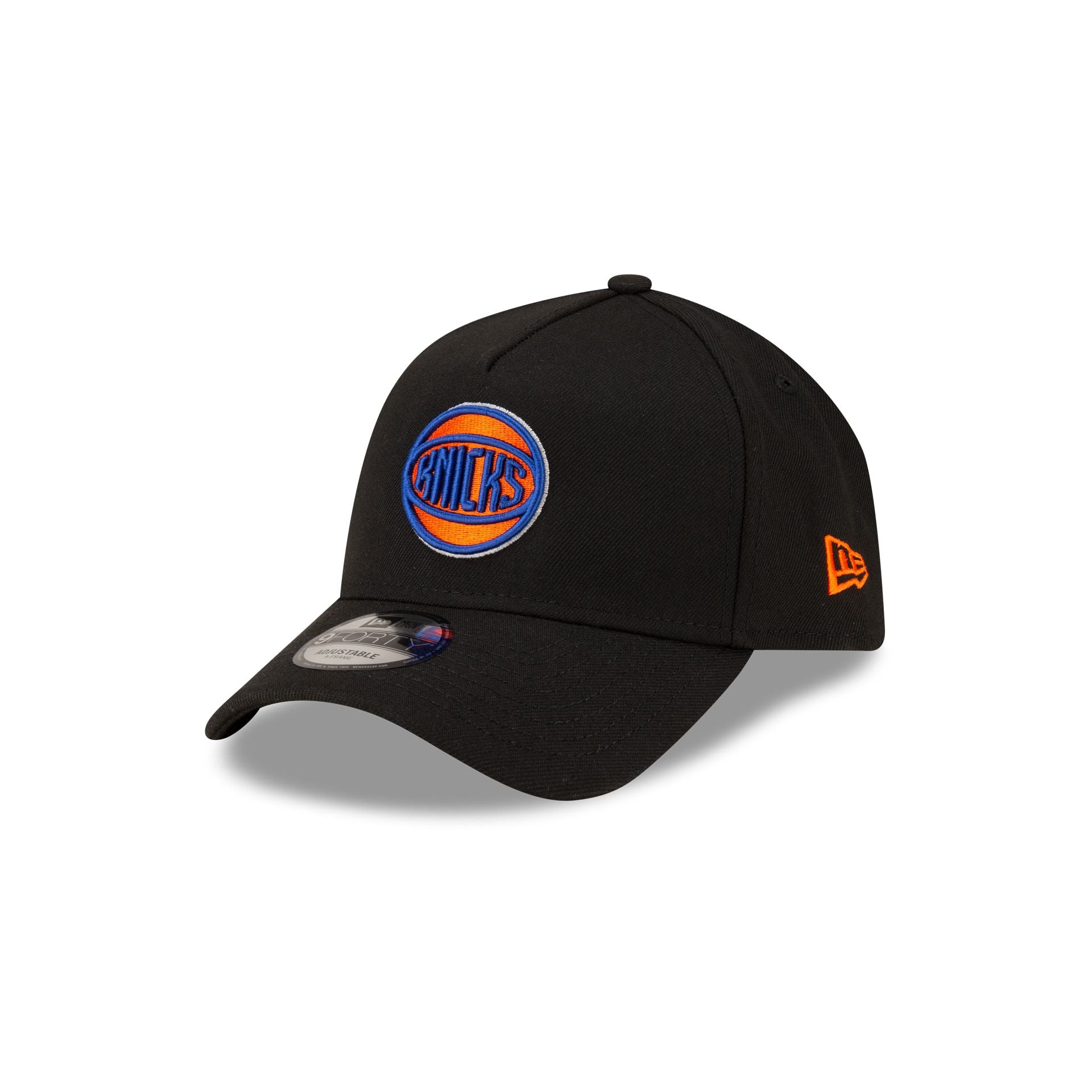 Malbon x New York Knicks Black 9FORTY A-Frame Snapback Hat - Nextgenmallstore
