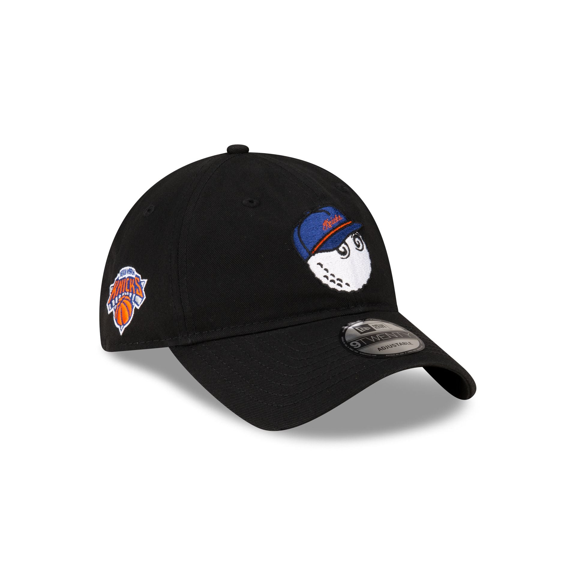 Malbon x New York Knicks Black 9TWENTY Adjustable Hat - Nextgenmallstore