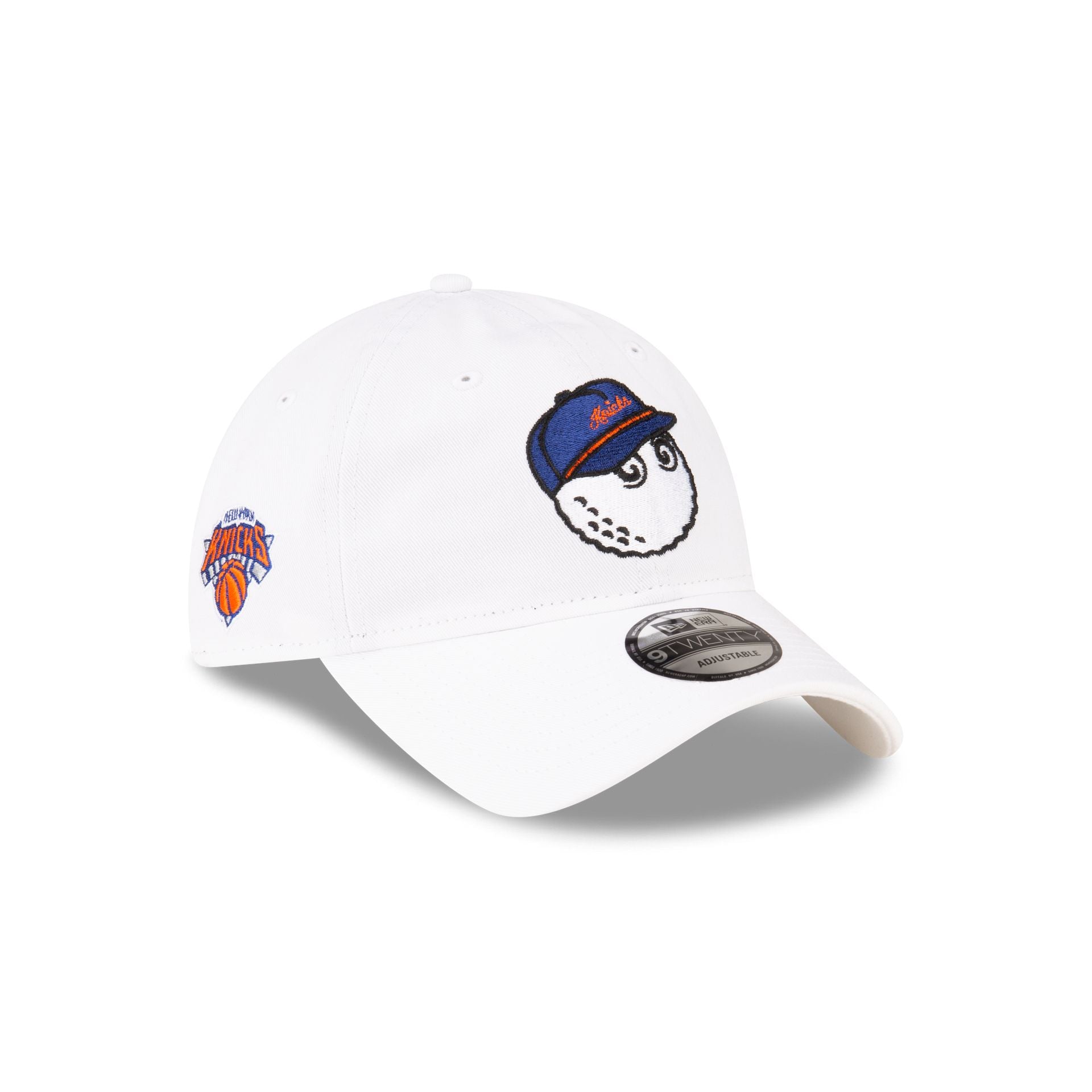 Malbon x New York Knicks White 9TWENTY Adjustable Hat - Nextgenmallstore