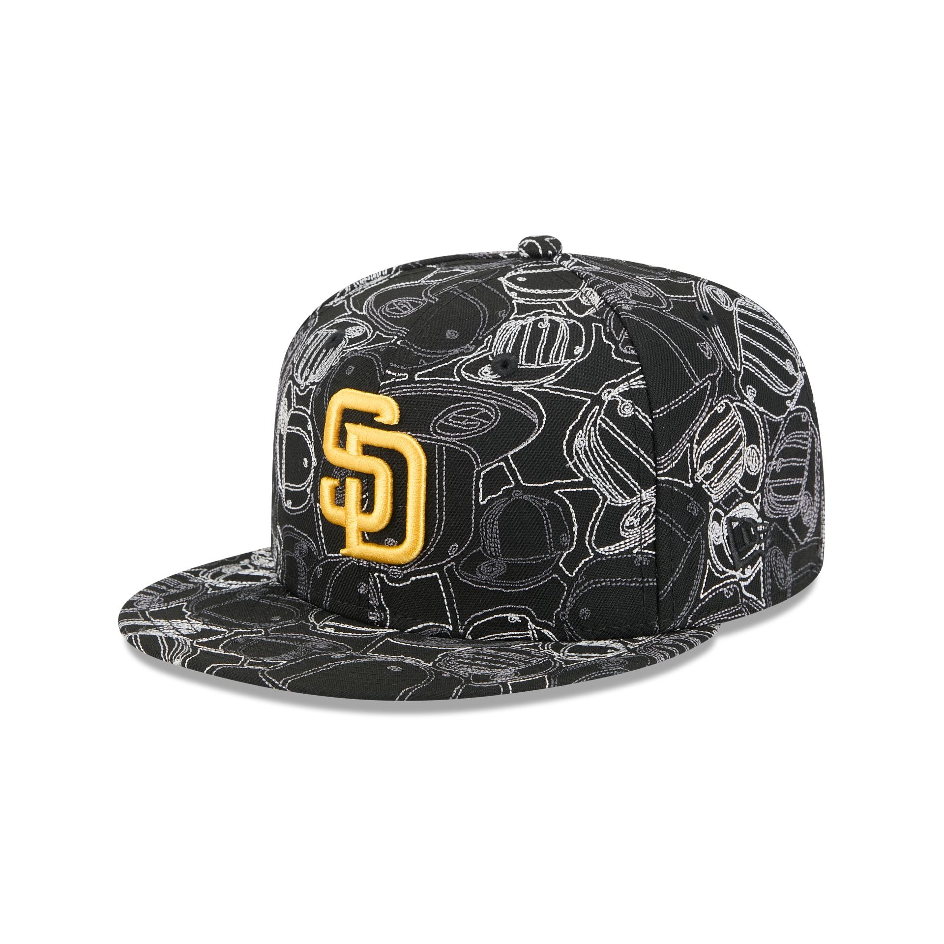 San Diego Padres Cap Scramble 59FIFTY Fitted Hat - Nextgenmallstore