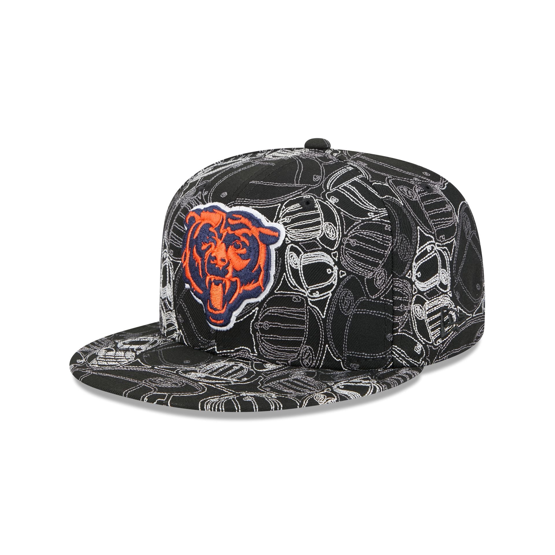 Chicago Bears Cap Scramble 59FIFTY Fitted Hat - Nextgenmallstore