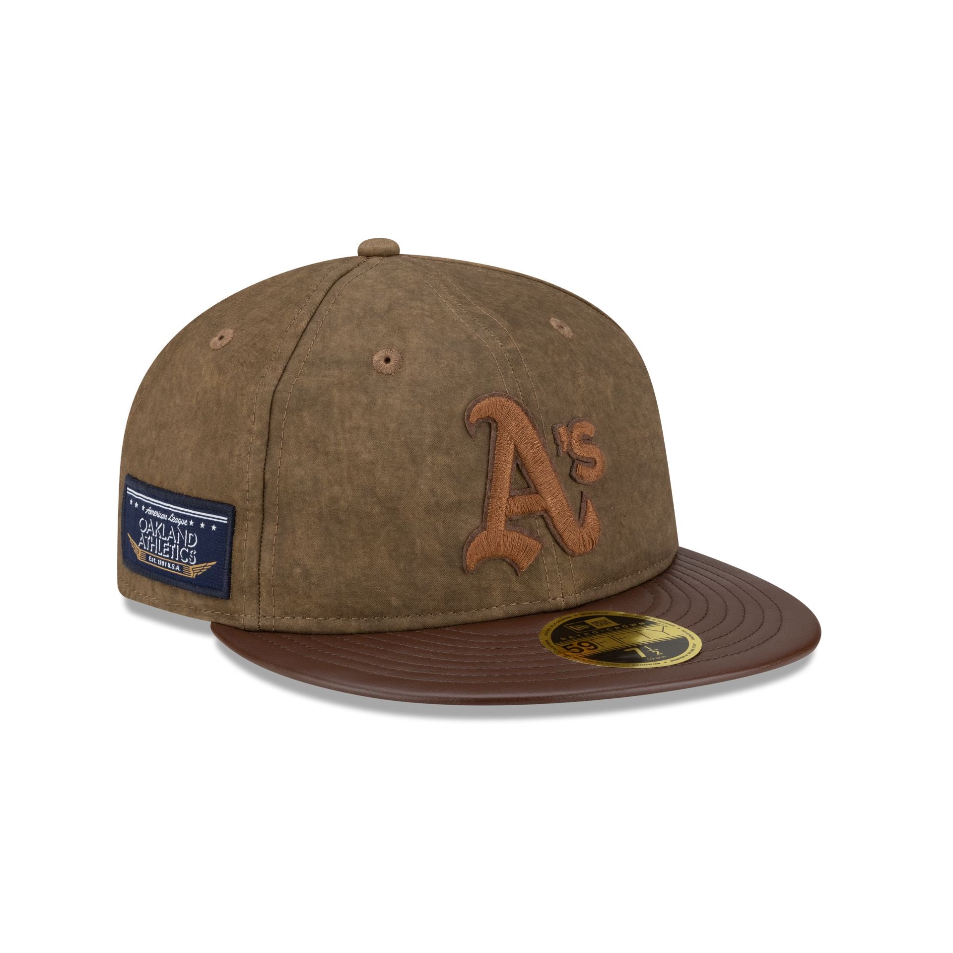 Athletics Utility Linen Retro Crown 59FIFTY Fitted Hat - Nextgenmallstore