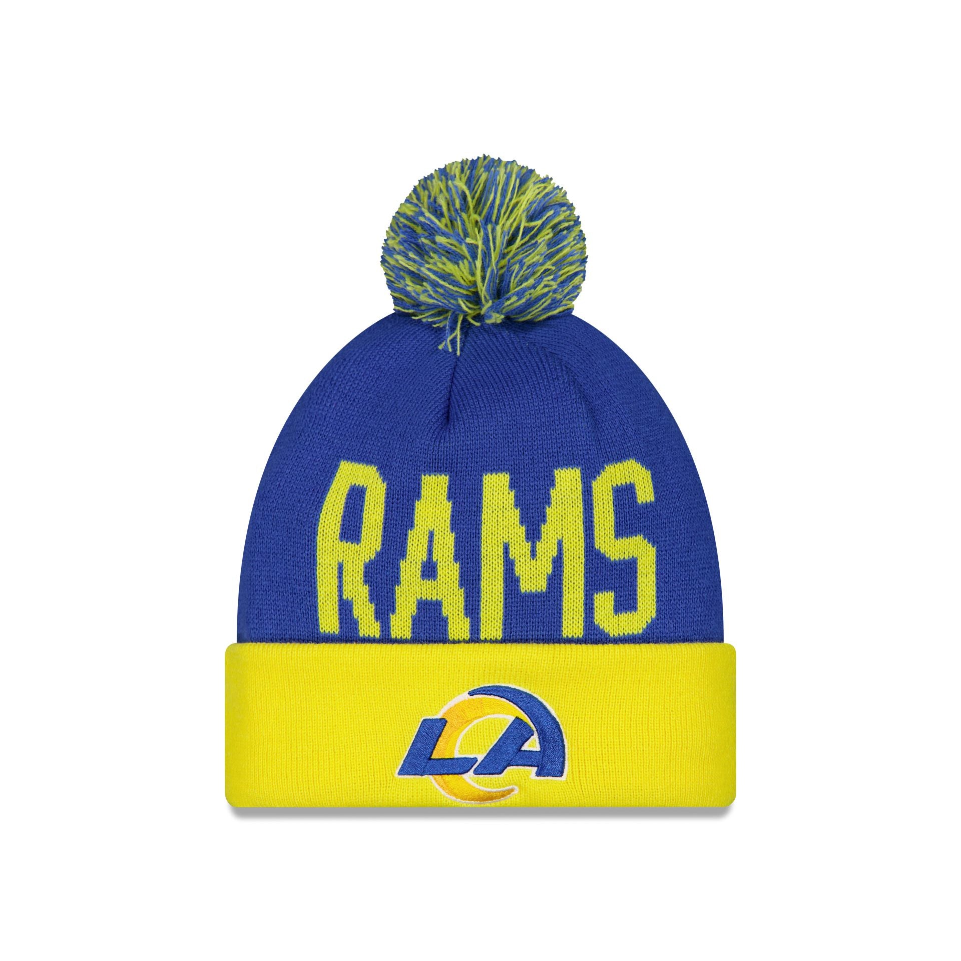 Los Angeles Rams London Game Pom Knit Hat - Nextgenmallstore