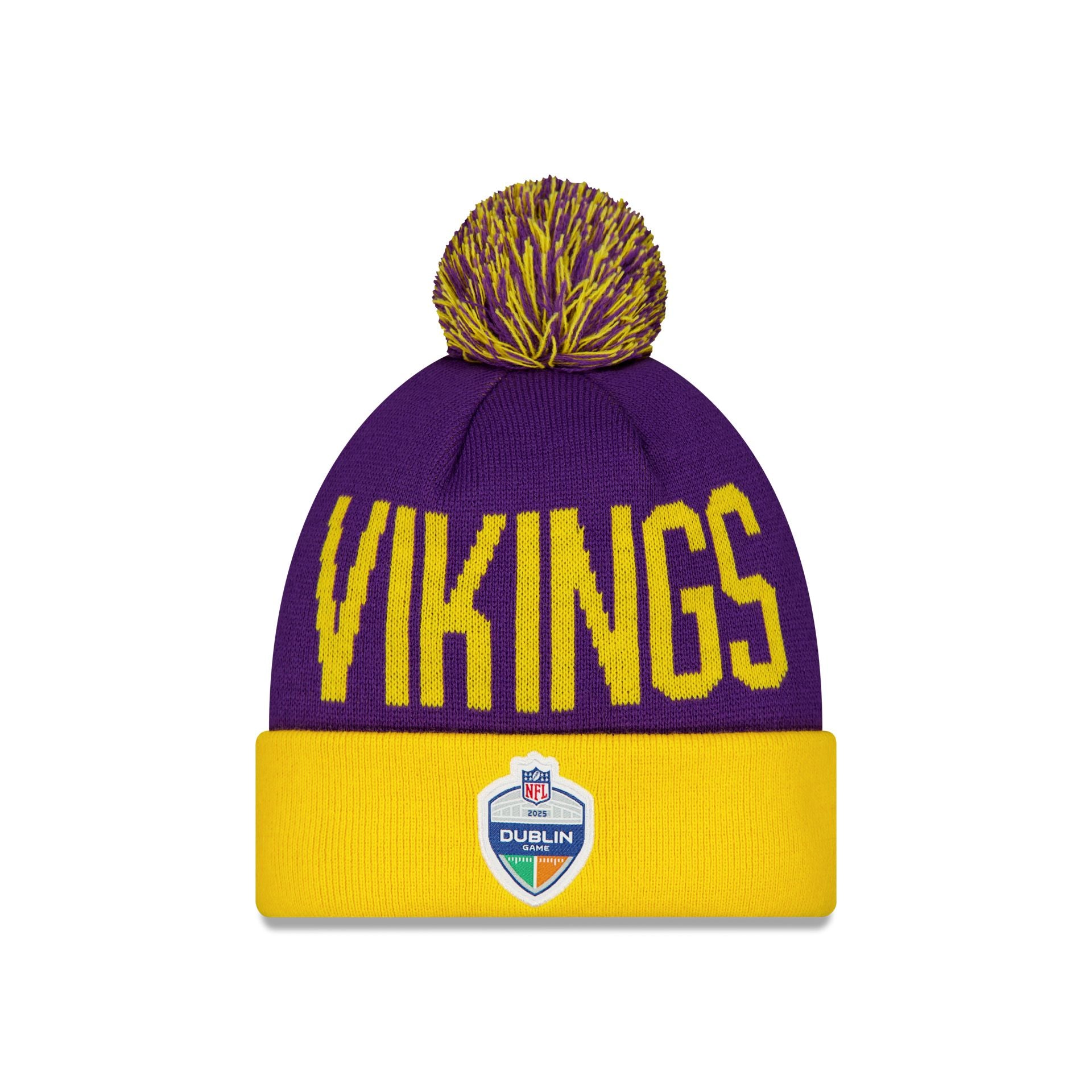 Minnesota Vikings Dublin Game Pom Knit Hat