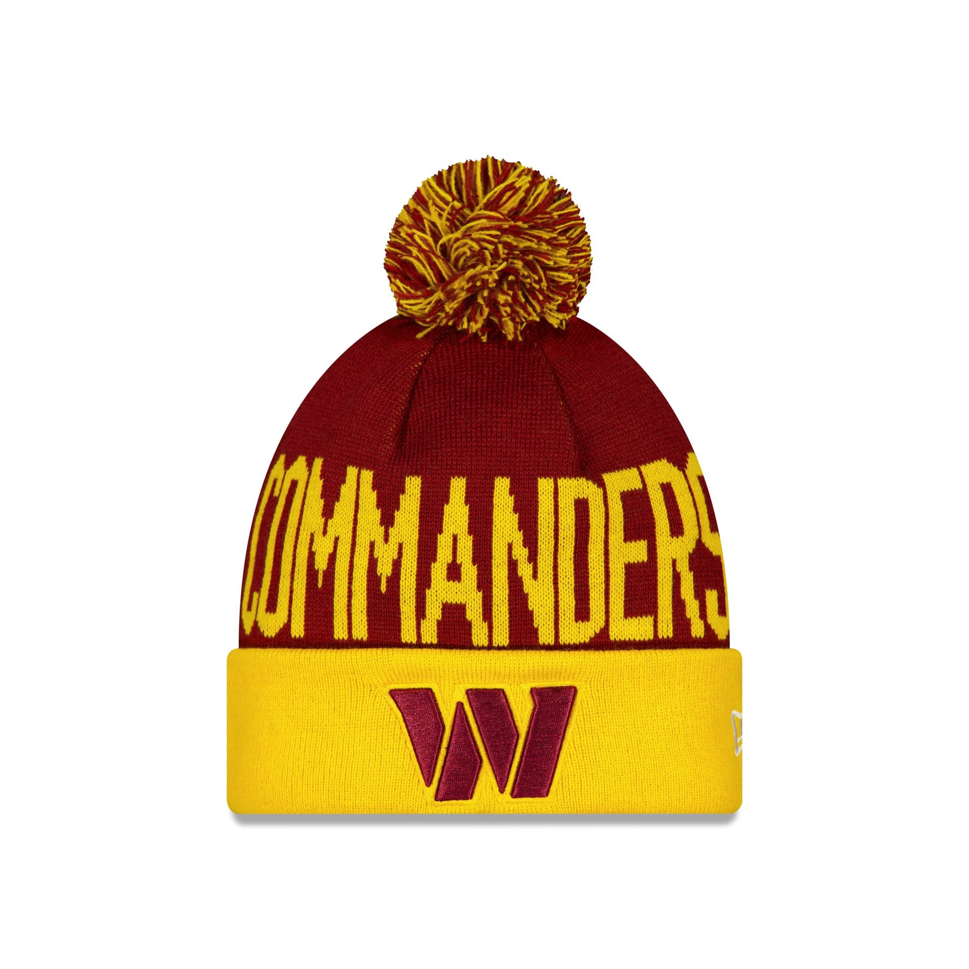 Washington Commanders Madrid Game Pom Knit Hat - Nextgenmallstore