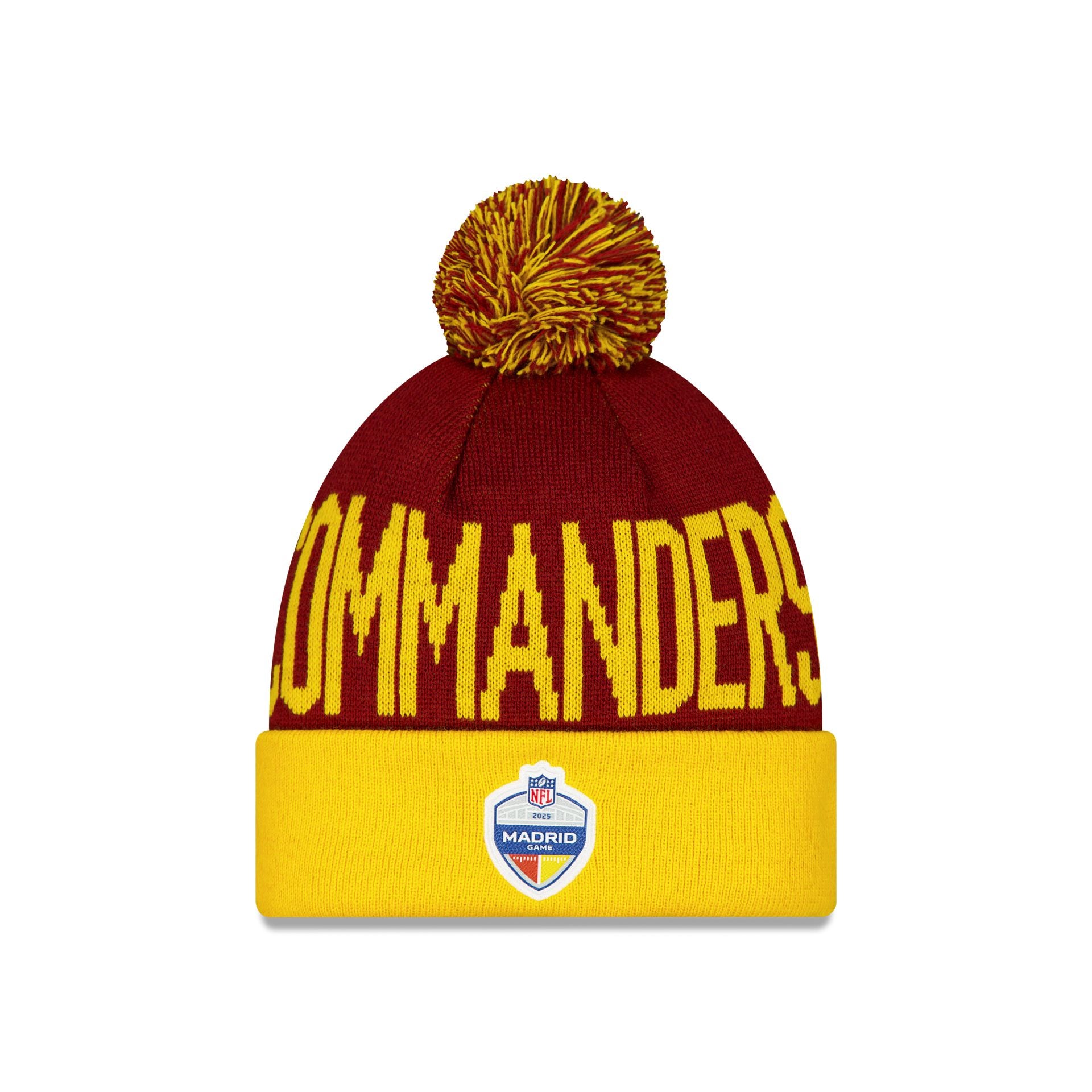 Washington Commanders Madrid Game Pom Knit Hat
