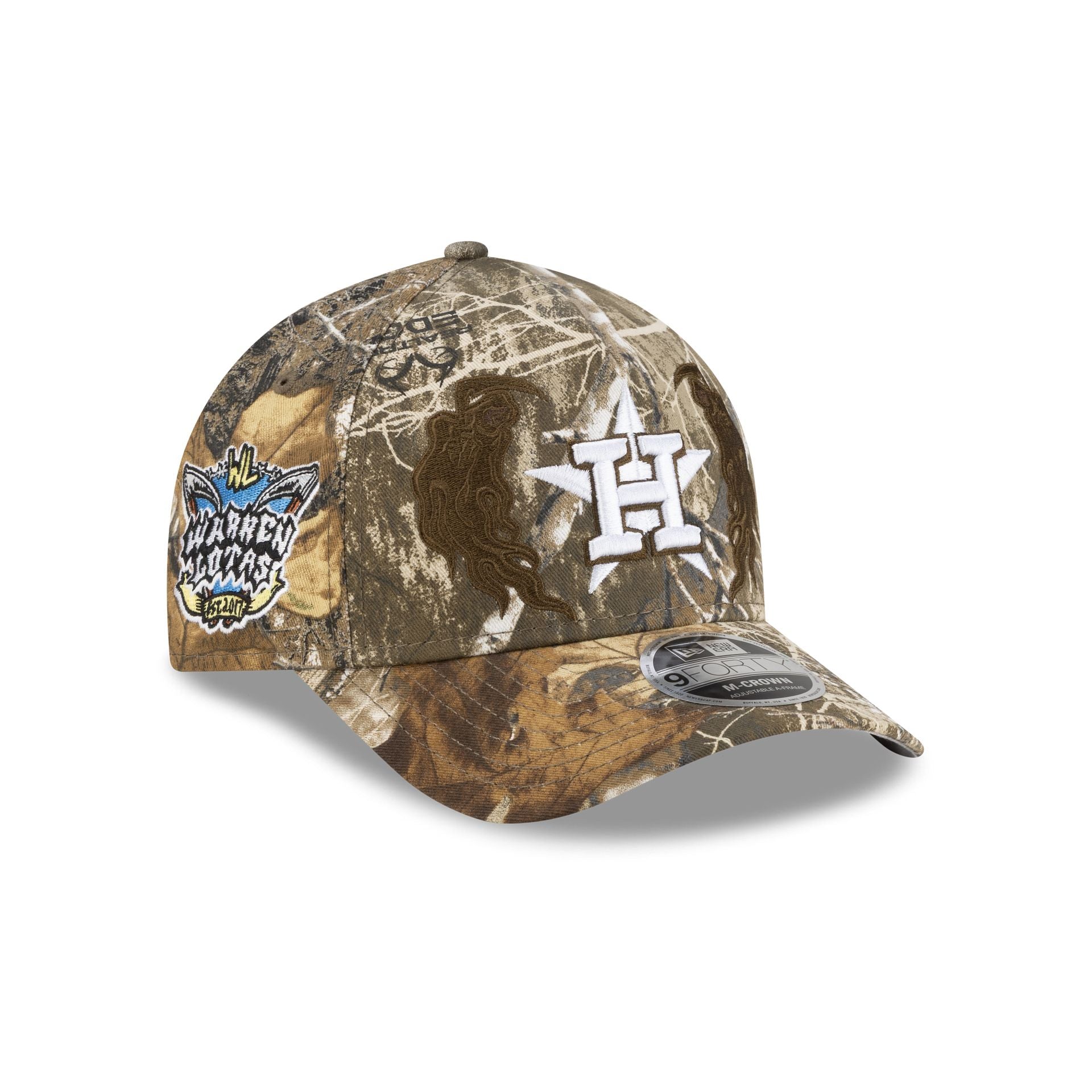 Warren Lotas x Houston Astros Realtree 9FORTY M-Crown A-Frame Snapback Hat - Nextgenmallstore