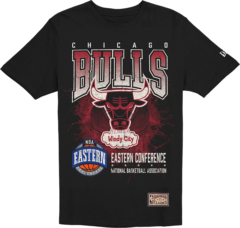Chicago Bulls 1960-1970 Hardwood Classics Black T-Shirt