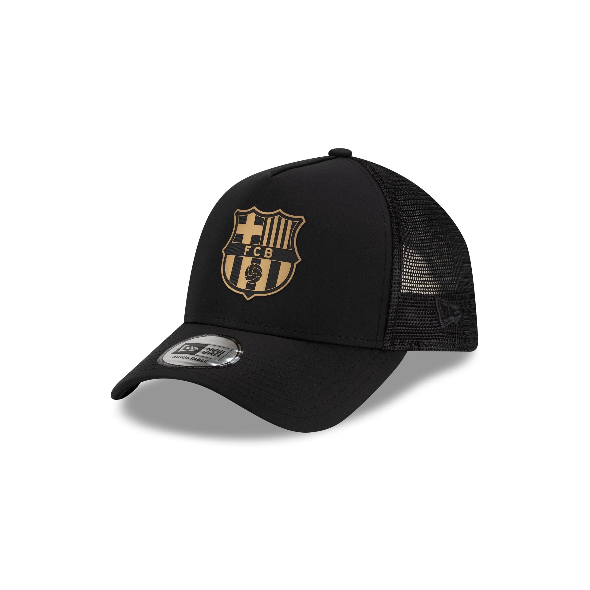 FC Barcelona Black & Gold 9FORTY A-Frame Trucker Hat - Nextgenmallstore