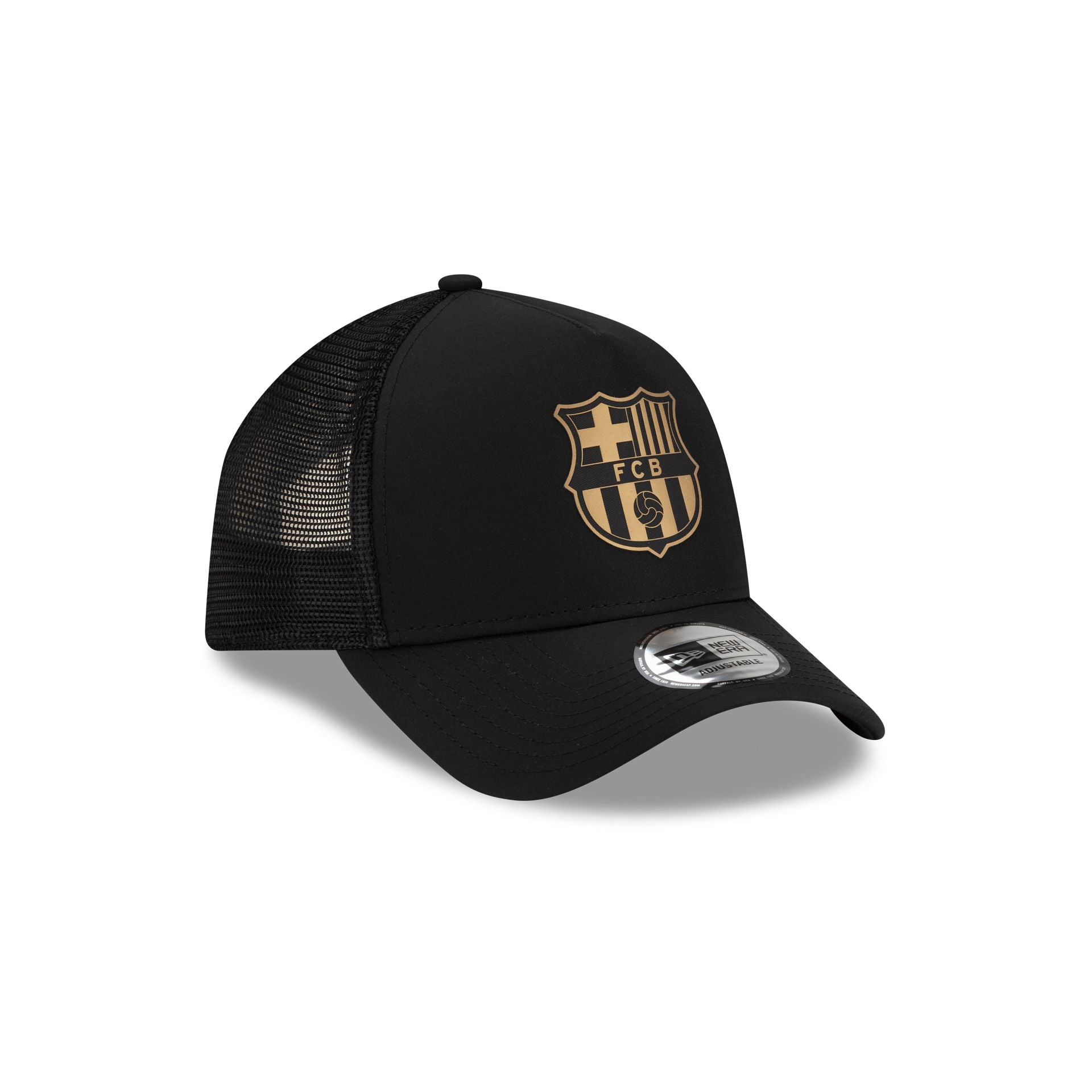 FC Barcelona Black & Gold 9FORTY A-Frame Trucker Hat