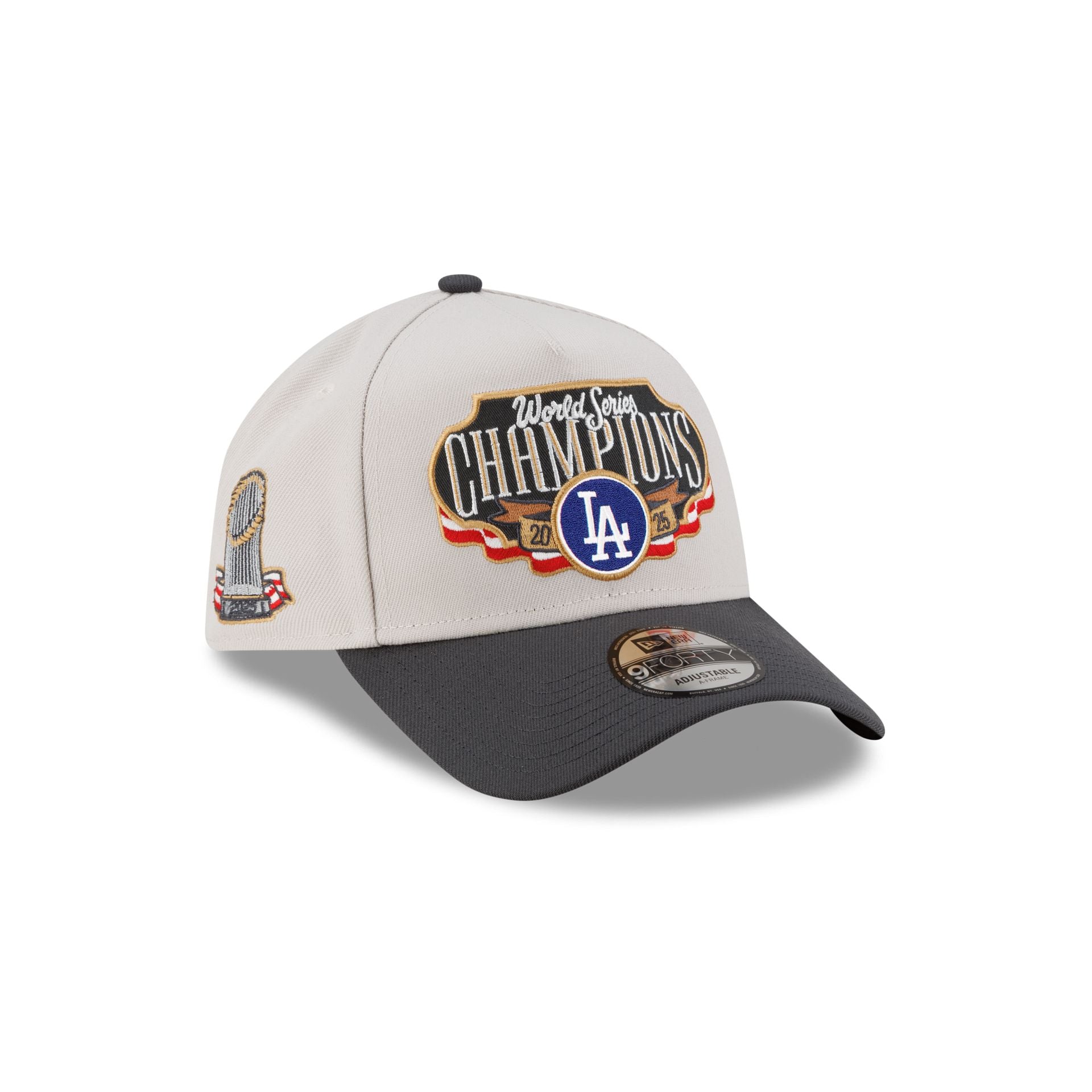 Los Angeles Dodgers 2025 World Series Champions Locker Room 9FORTY A-Frame Snapback Hat - Nextgenmallstore