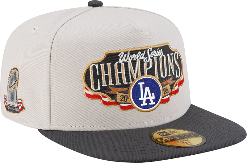 Los Angeles Dodgers 2025 World Series Champions 59FIFTY A-Frame Fitted Hat