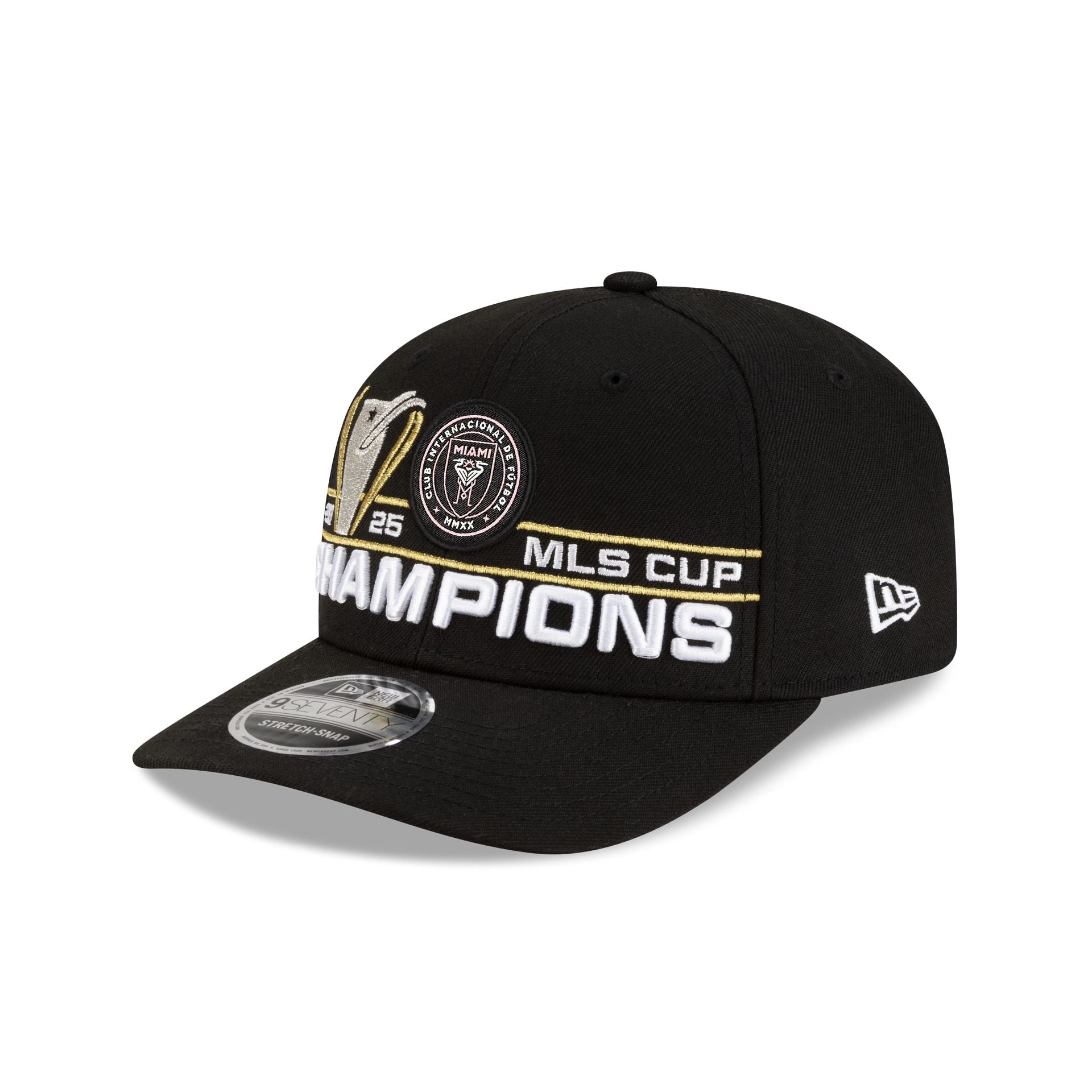 Inter Miami 2025 Cup Champions 9SEVENTY Stretch-Snap Hat - Nextgenmallstore