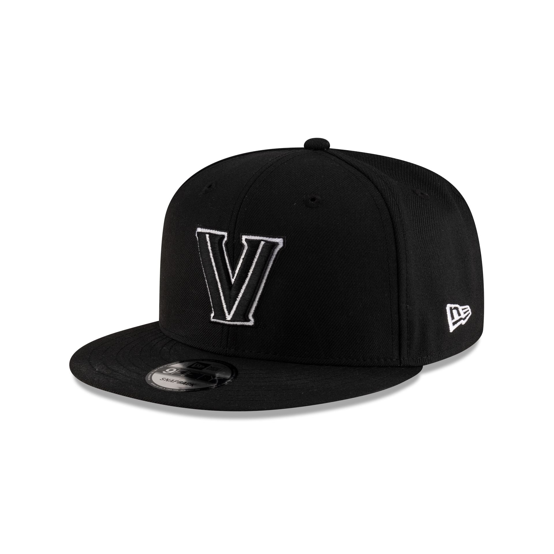 Villanova Wildcats Black & White 9FIFTY Snapback Hat - Nextgenmallstore
