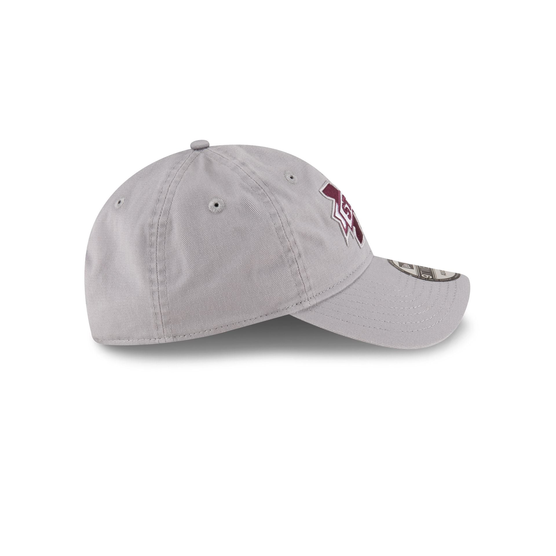 Mississippi State Bulldogs Gray 9TWENTY Adjustable Hat
