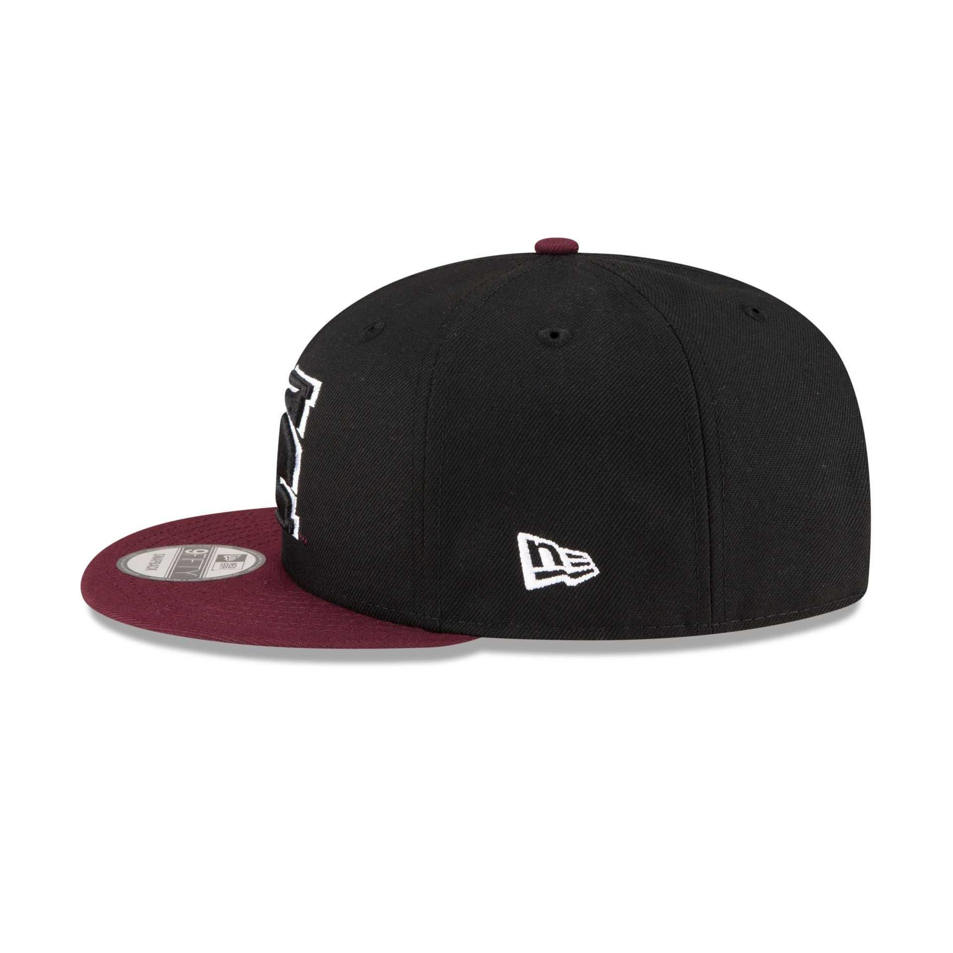 Morehouse Tigers Black Maroon 9FIFTY Snapback Hat