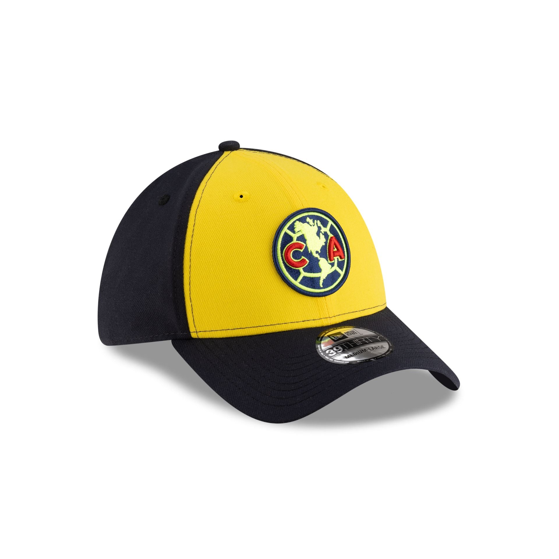 Club America Cyber Yellow 39THIRTY Stretch Fit Hat