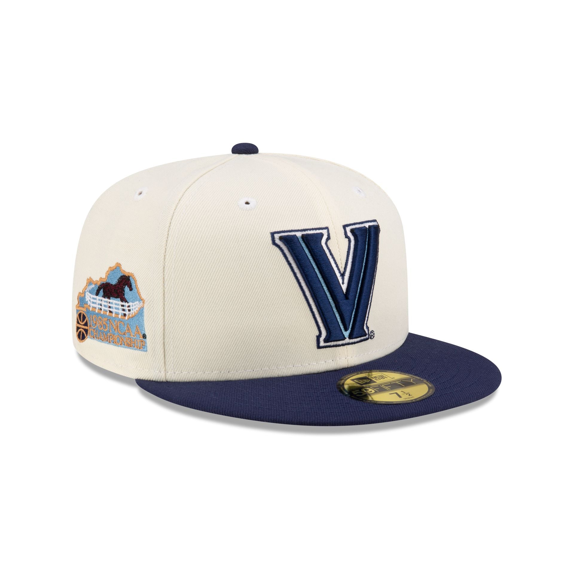 Villanova Wildcats White 59FIFTY Fitted Hat - Nextgenmallstore