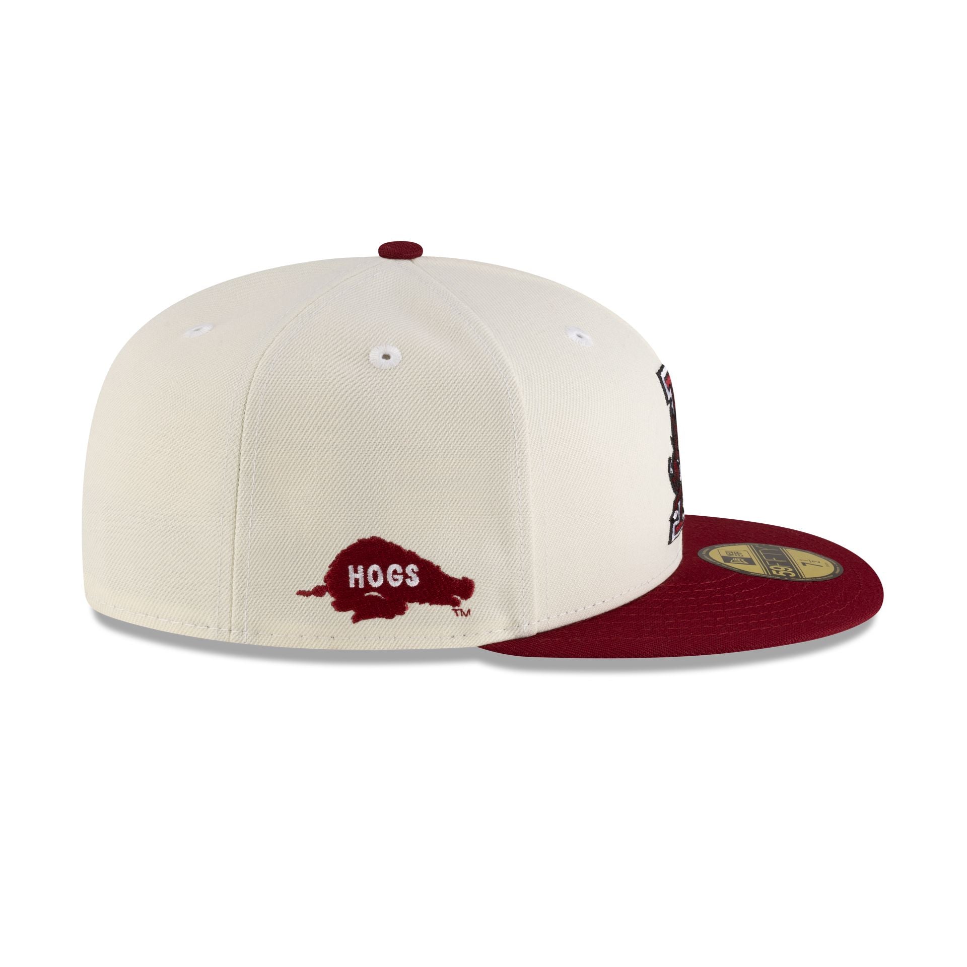 Arkansas Razorbacks College Vault Chrome 59FIFTY Fitted