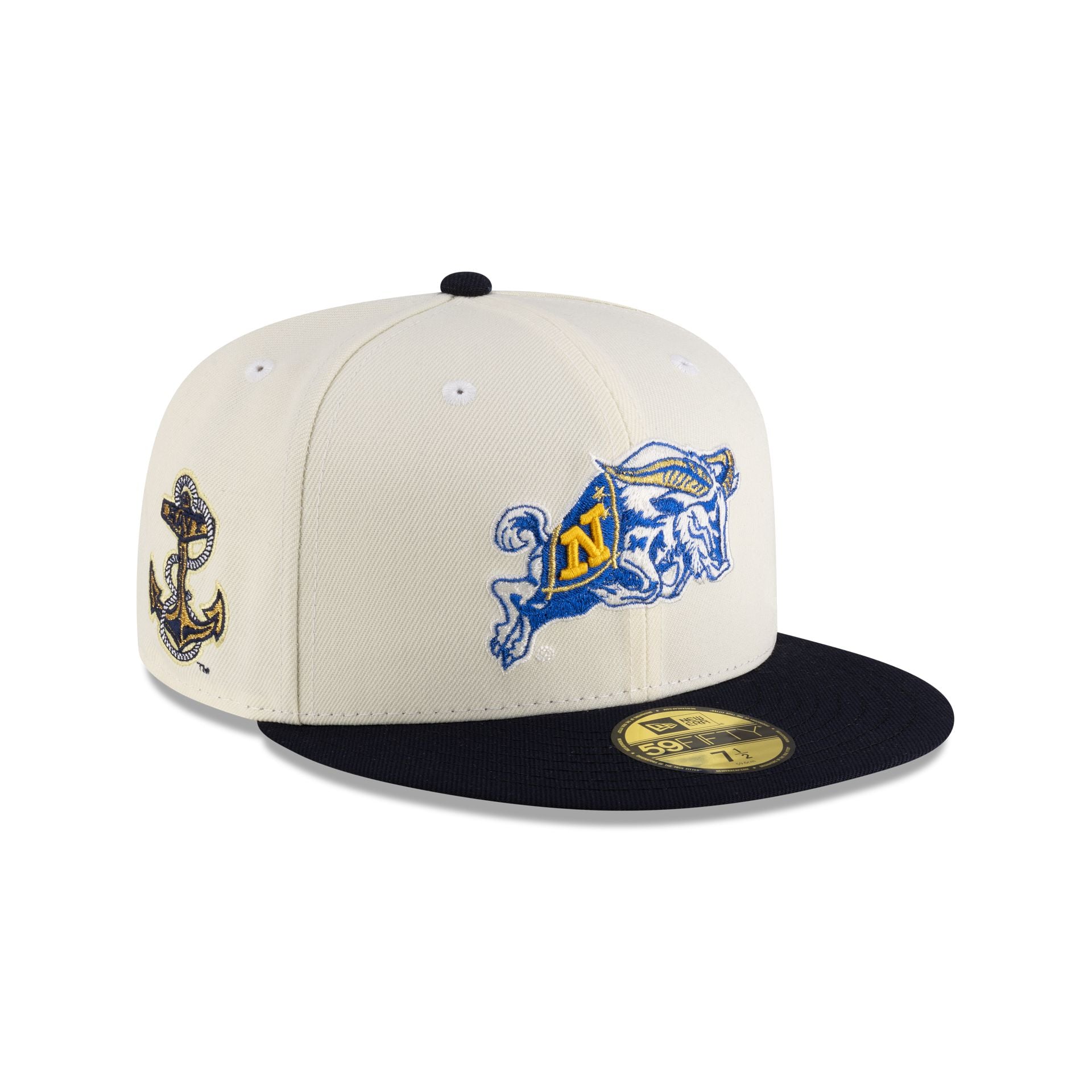 Navy Midshipmen Chrome Midnight 59FIFTY Fitted - Nextgenmallstore
