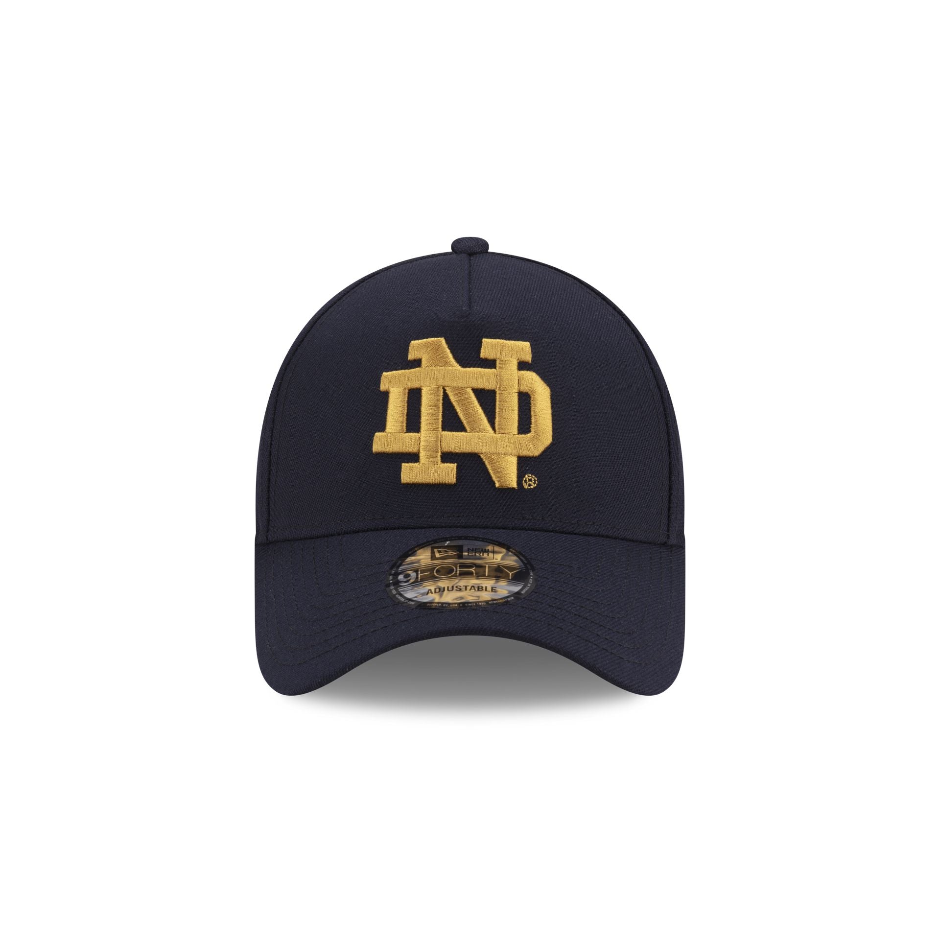 Notre Dame Fighting Irish Navy 9FORTY A-Frame Snapback Hat