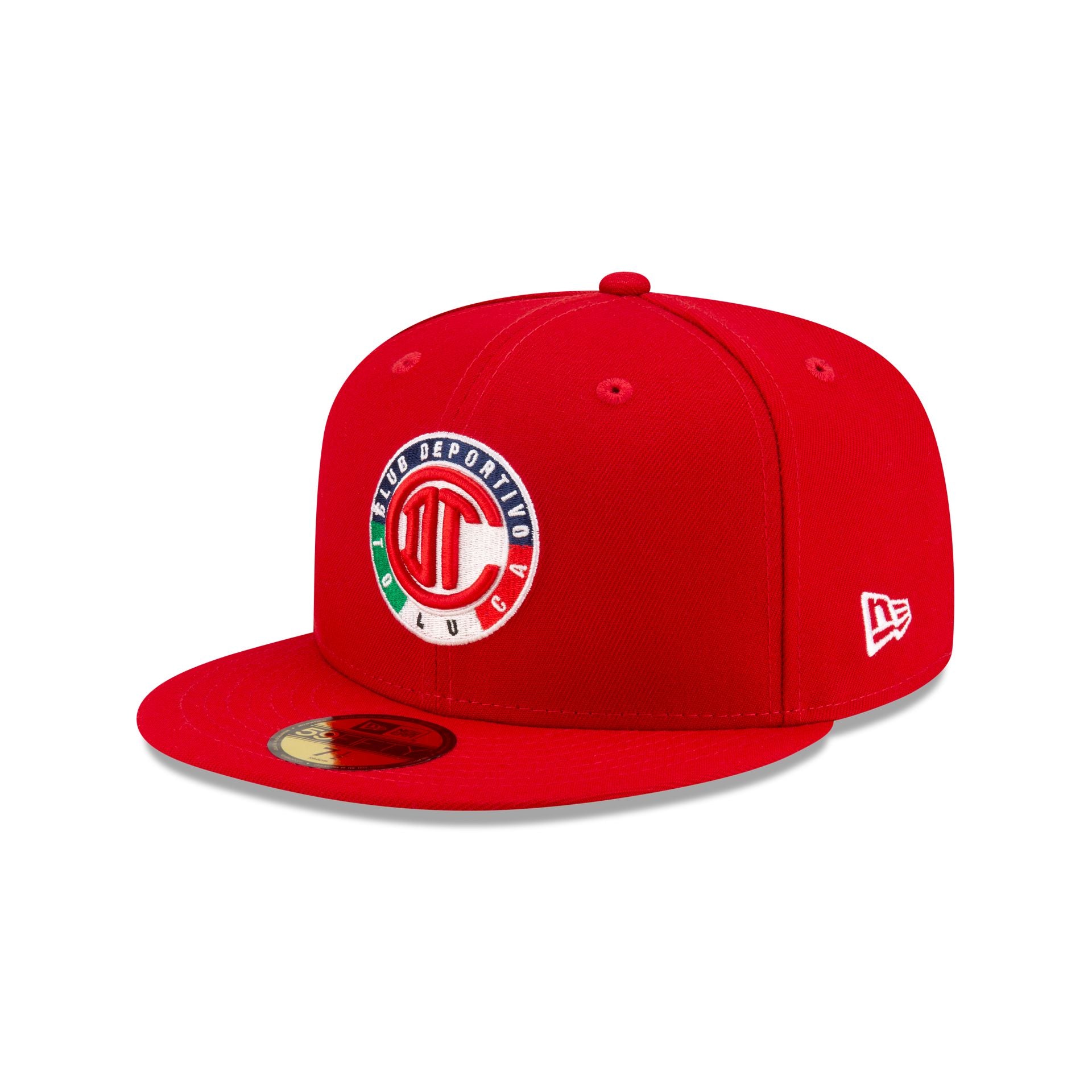 Deportivo Toluca FC Red 59FIFTY Fitted Hat - Nextgenmallstore