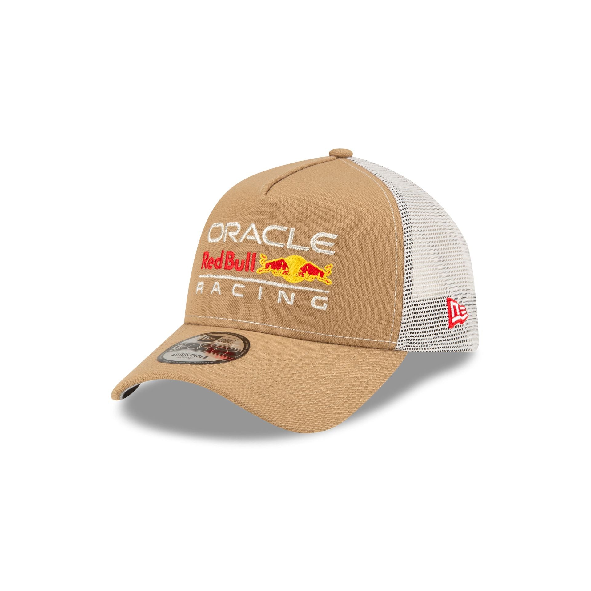 Oracle Red Bull Racing Essential Khaki 9FORTY A-Frame Trucker Hat - Nextgenmallstore