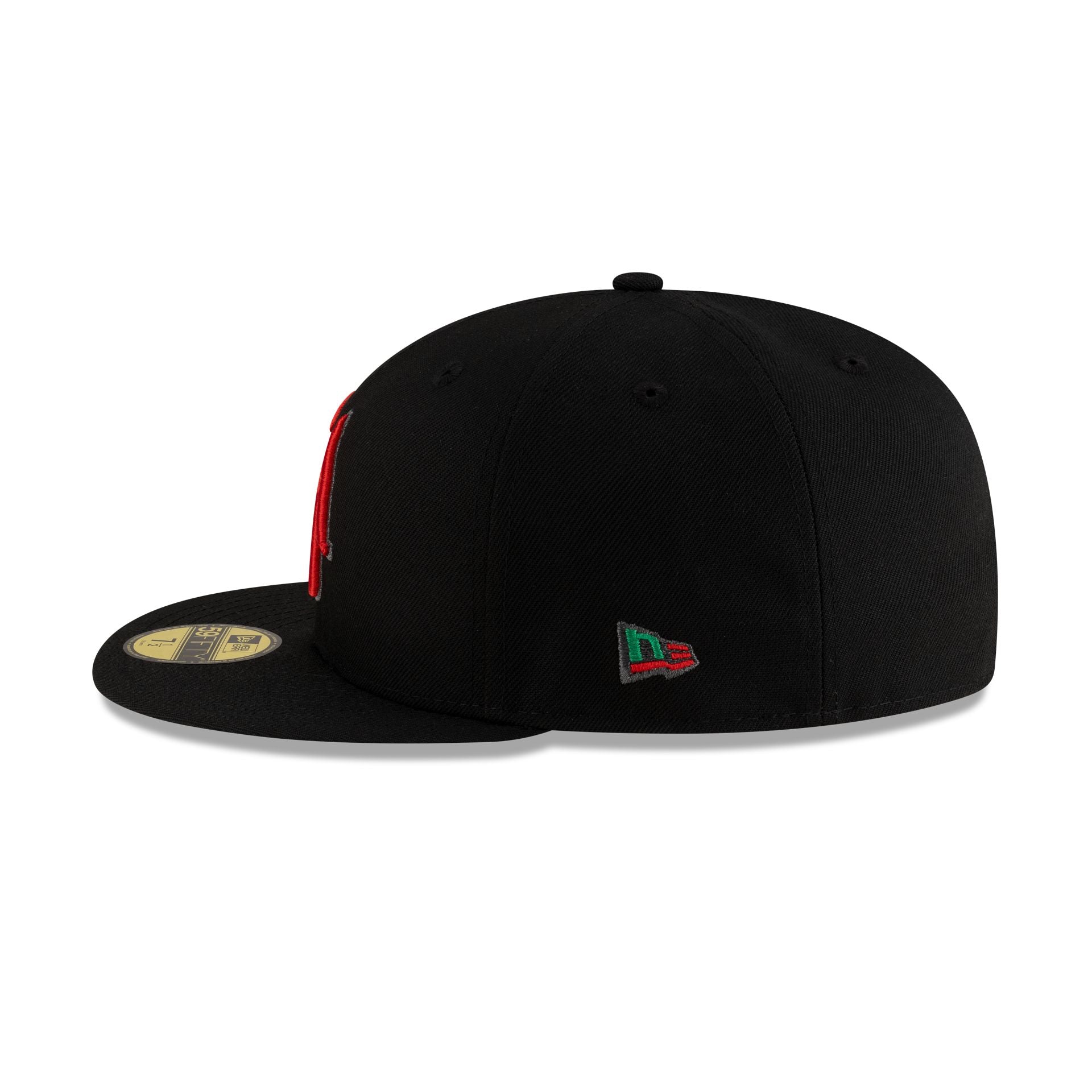 Clark Atlanta Panthers Black 59FIFTY Fitted Hat