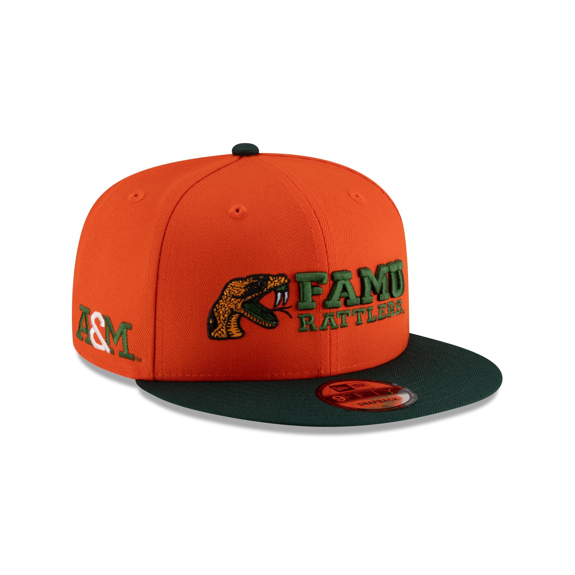 FAMU Rattlers Orange 9FIFTY Snapback Hat - Nextgenmallstore