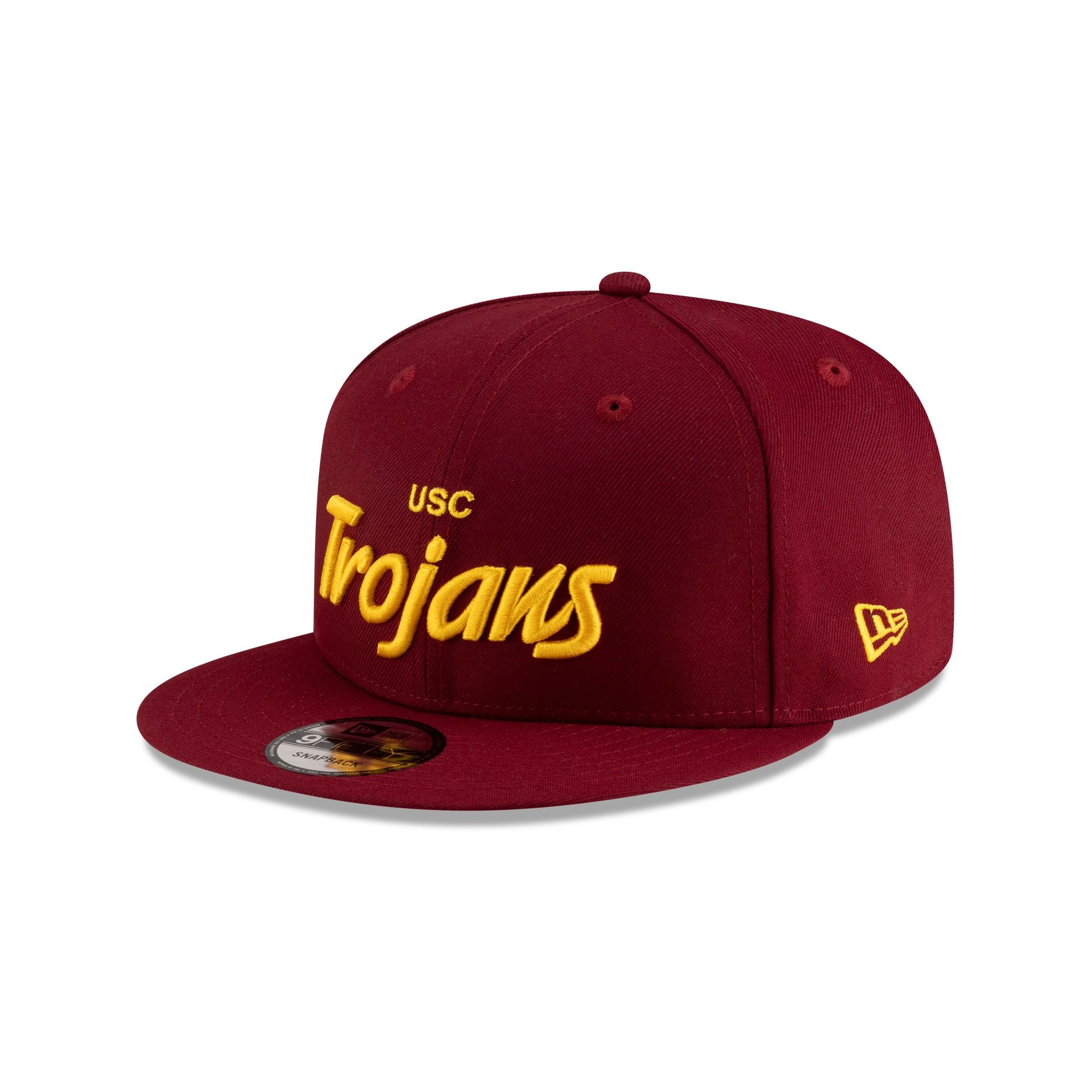 USC Trojans Cardinal Red Script 9FIFTY Snapback Hat