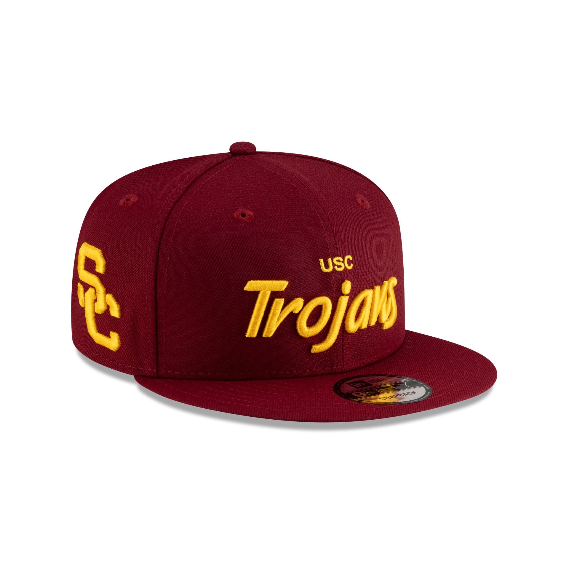 USC Trojans Cardinal Red Script 9FIFTY Snapback Hat - Nextgenmallstore